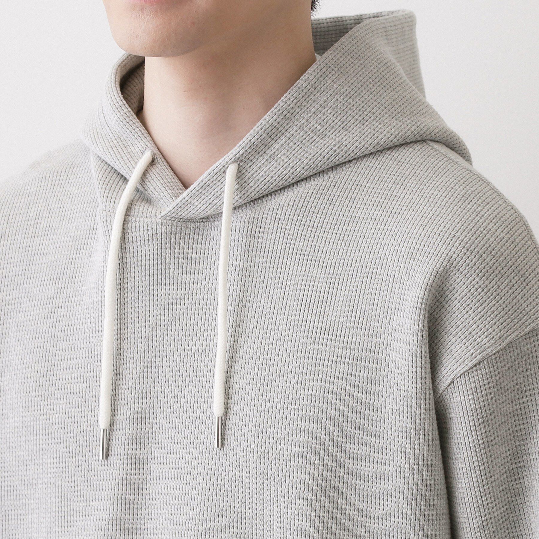 Dessin「【ユニセックス/洗える】ワッフルフードスウェット」|パーカー|