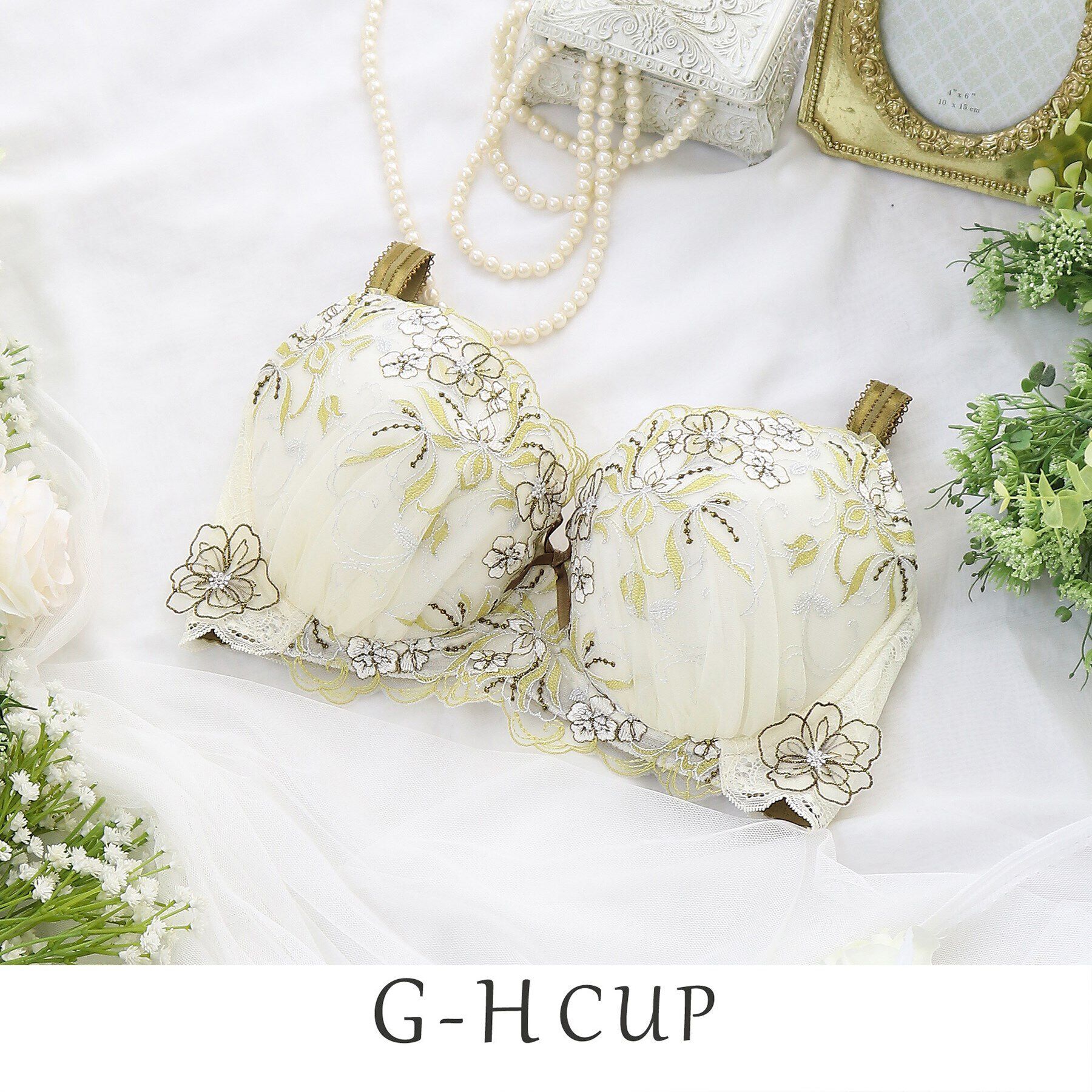 Risa Magli「フロリアーヌ ブラジャー」|インナー|クリーム(050)