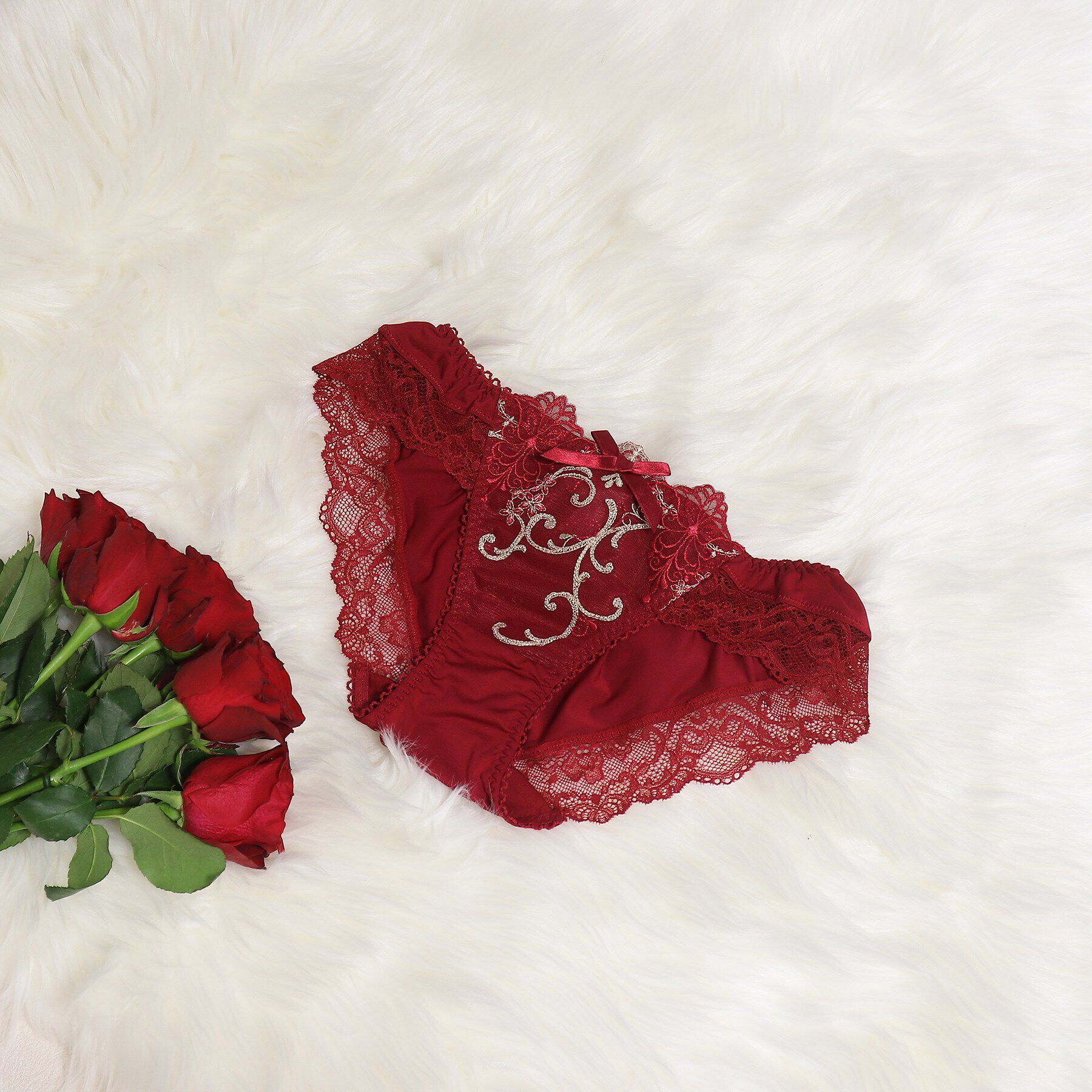 Risa Magli「◆シュトレン ノーマルショーツ」|インナー|レッド(060)