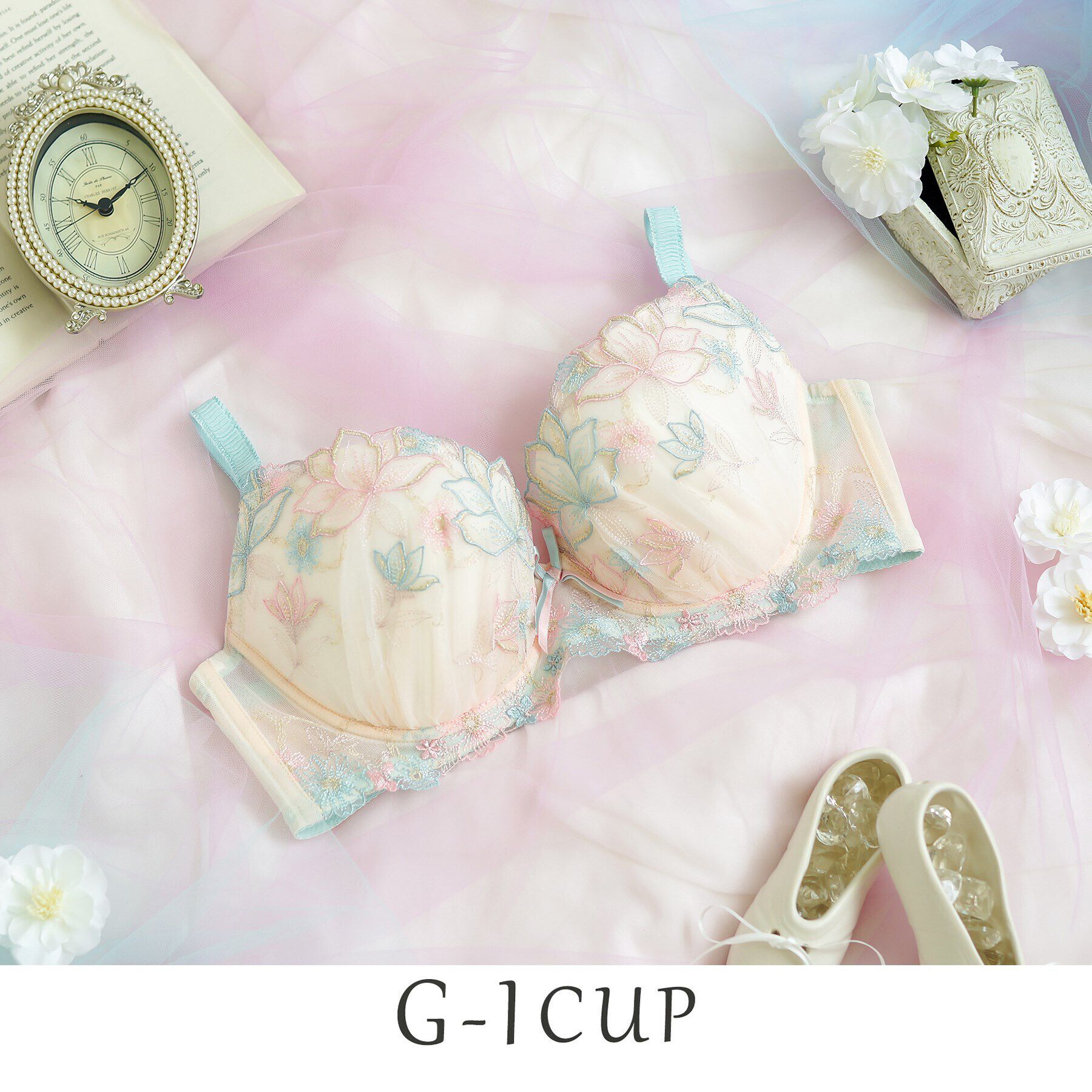 Risa Magli「ウラリー ブラジャー」|インナー|ミント(021)