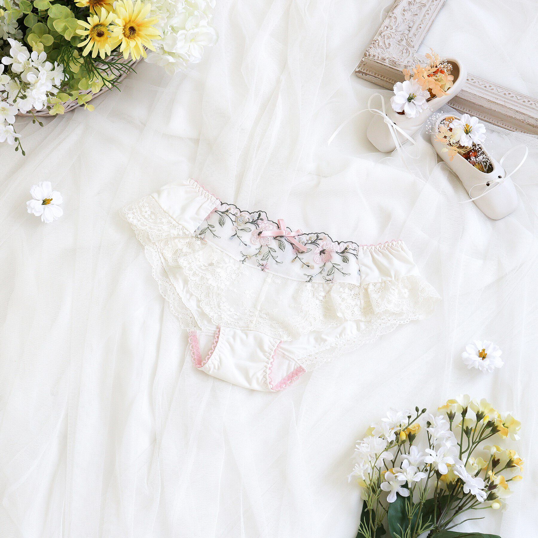 Risa Magli「シェンナ フレアショーツ」|インナー|ピンク(071)