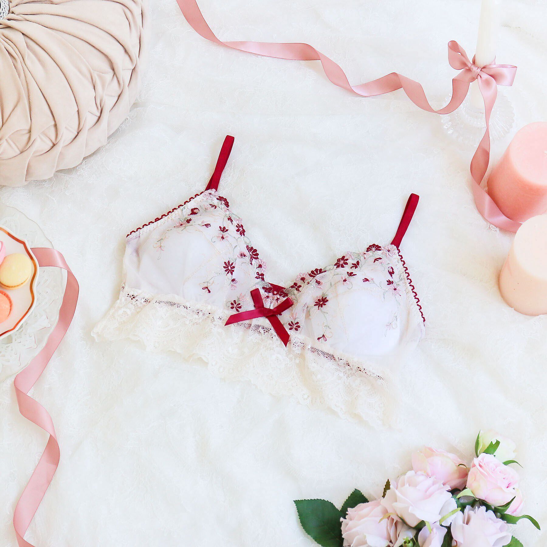 Risa Magli「ティナ ブラレット」|インナー|レッド(061)