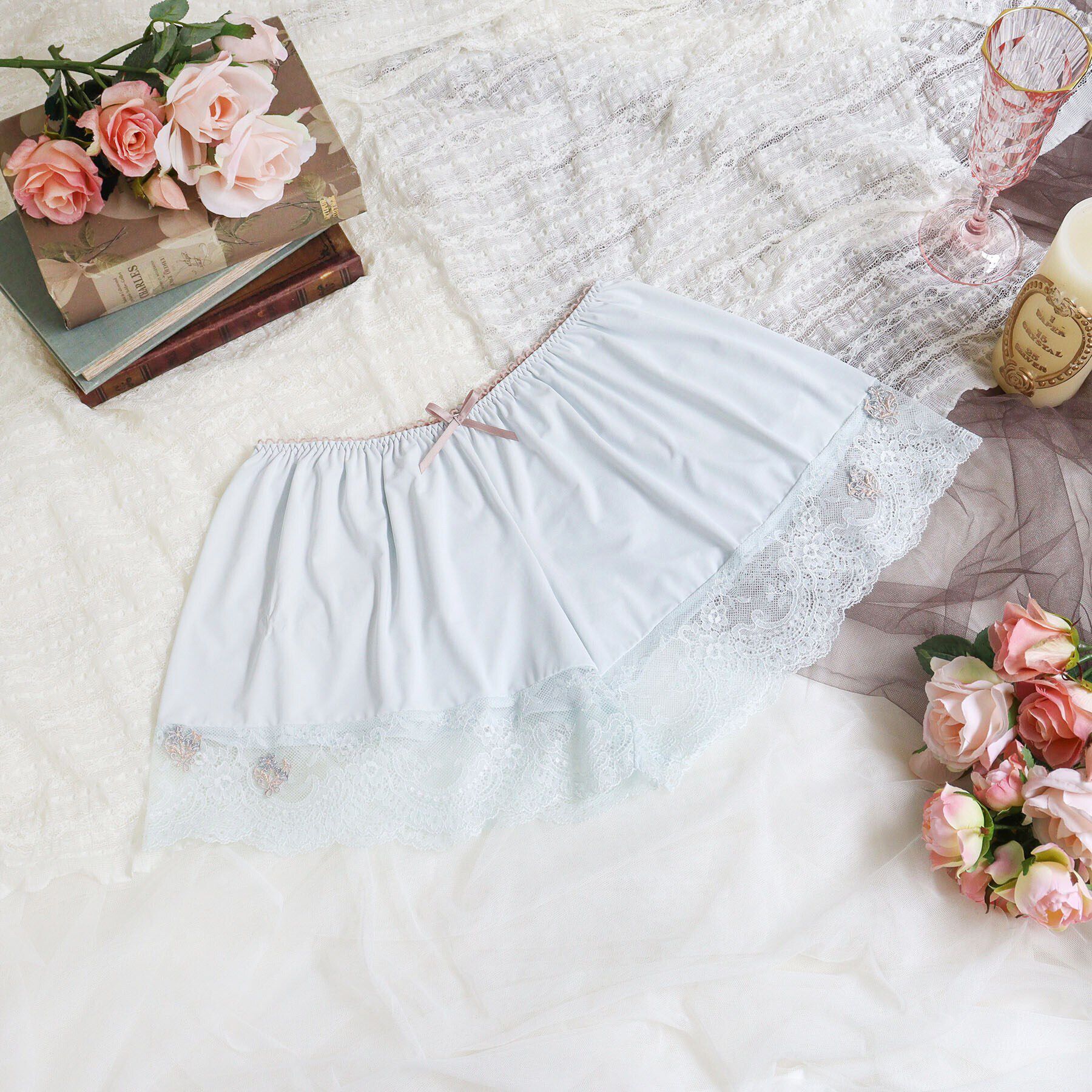 Risa Magli「リア タップパンツ」|インナー|サックスブルー(09