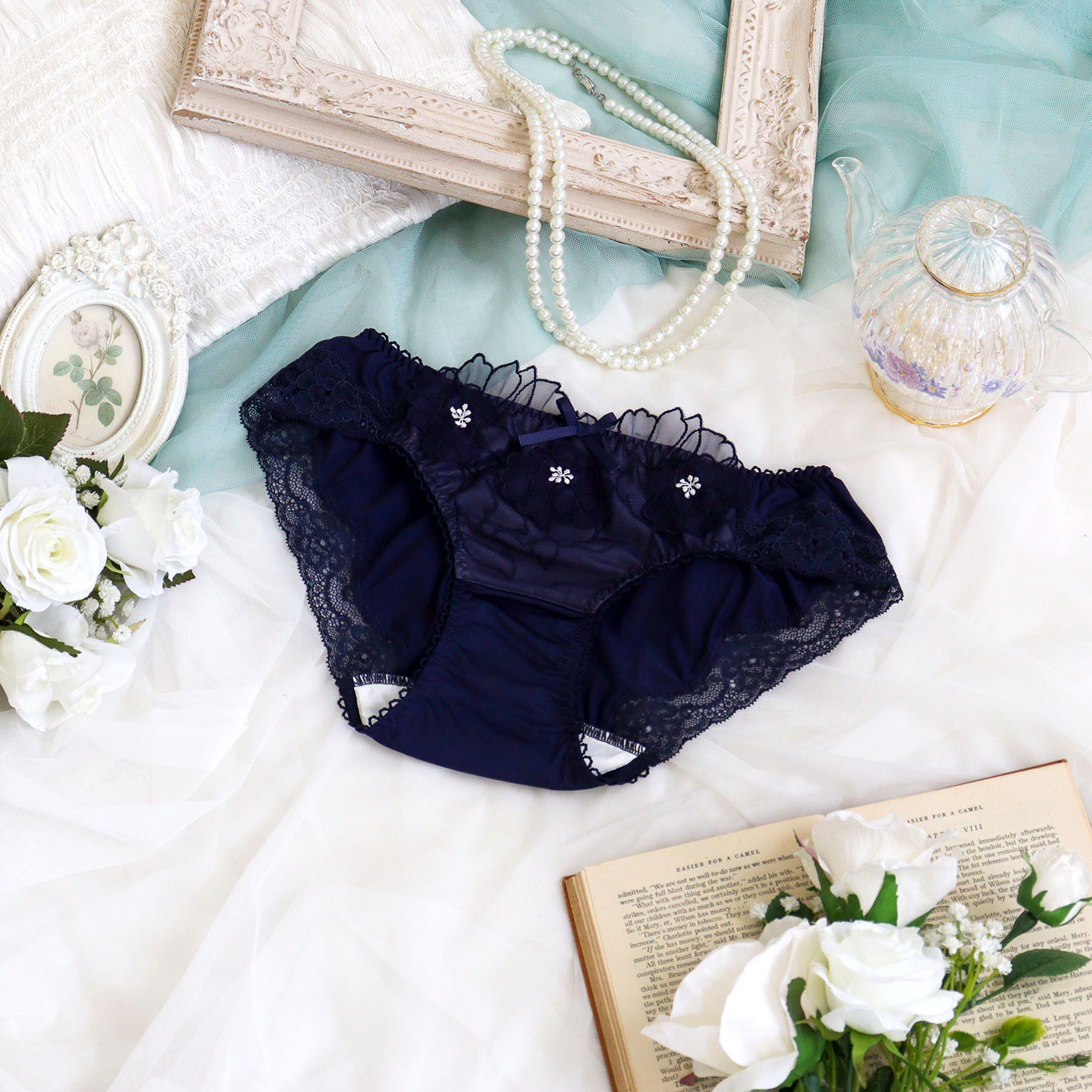 Risa Magli「スティーナ サニタリー」|インナー|ネイビー(094)