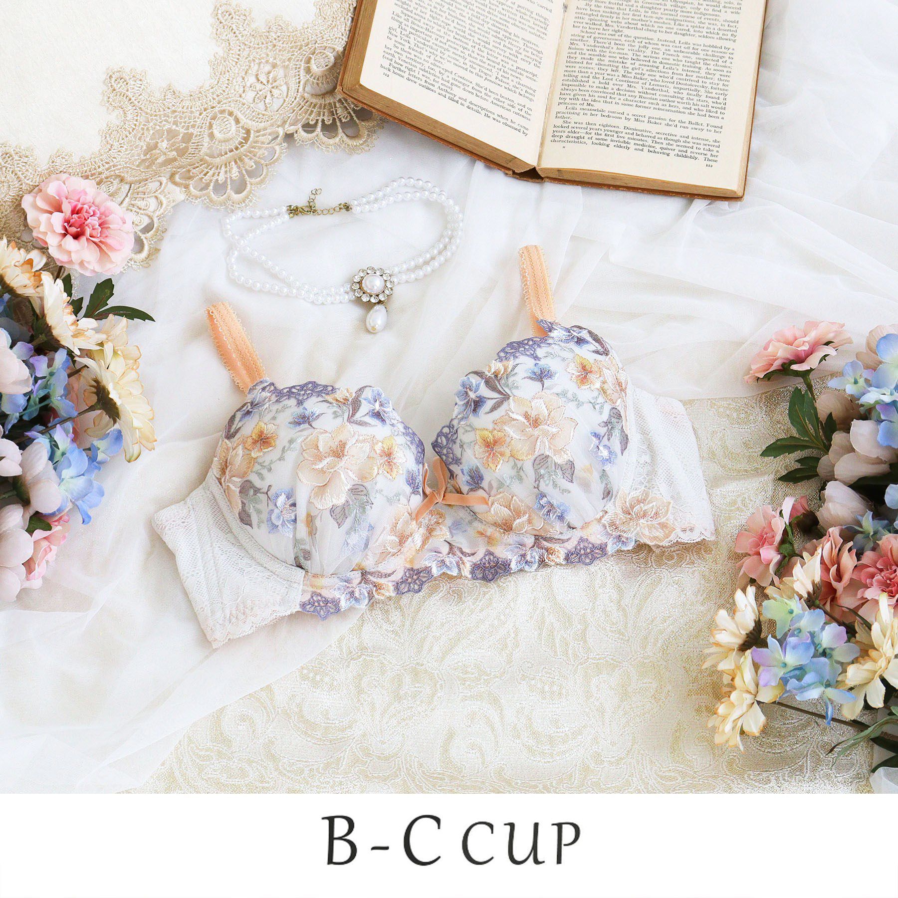 Risa Magli「ジェシー ブラジャー （B-C） ＜D Make Type＞」|インナー|オレンジ(065)