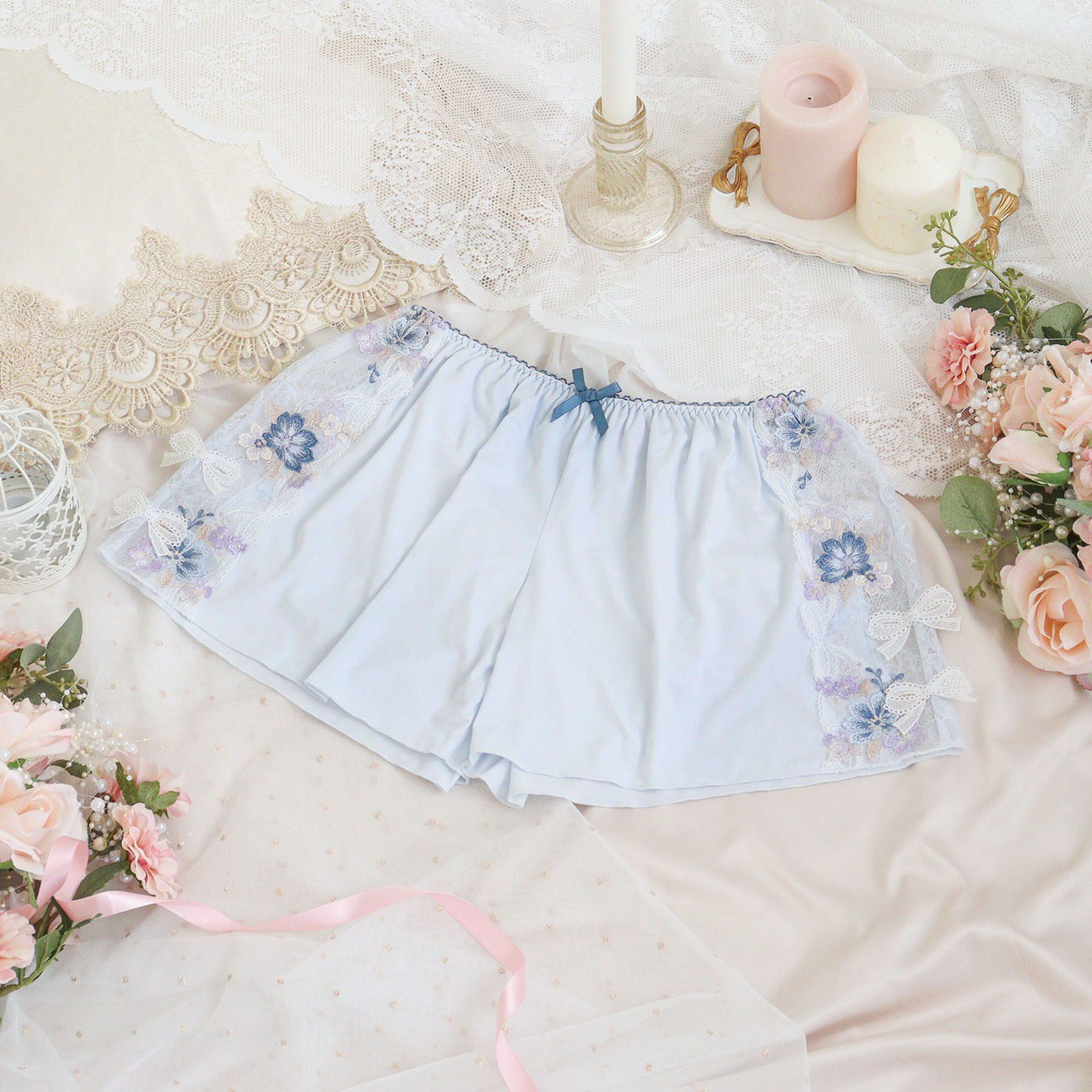 Risa Magli「ダニエラ タップパンツ」|インナー|ブルー(092)