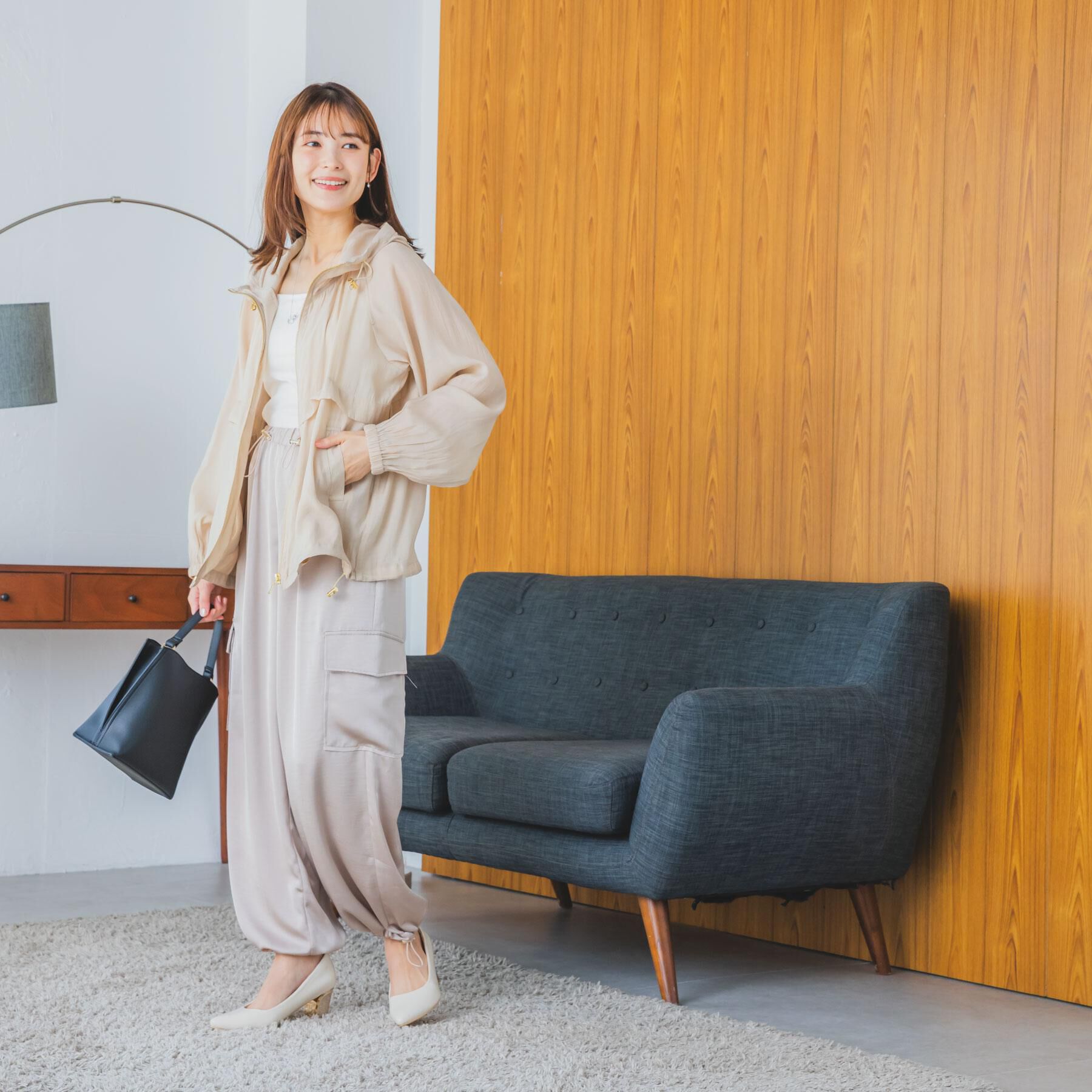 ITS&rsquo;DEMO「【手洗い可】シアーブルゾン」|ブルゾン・スタジャン|