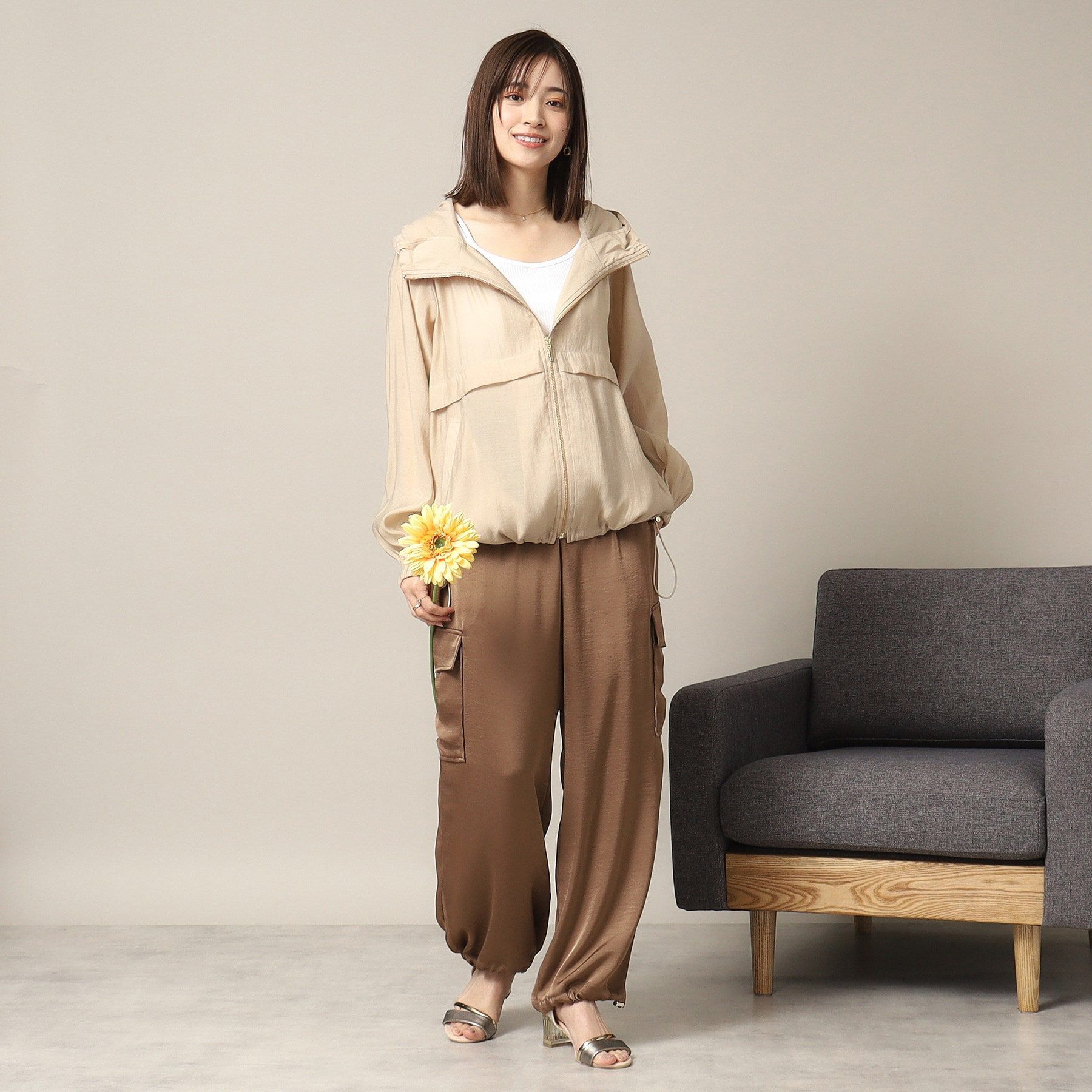 ITS&rsquo;DEMO「【手洗い可】シアーブルゾン」|ブルゾン・スタジャン|