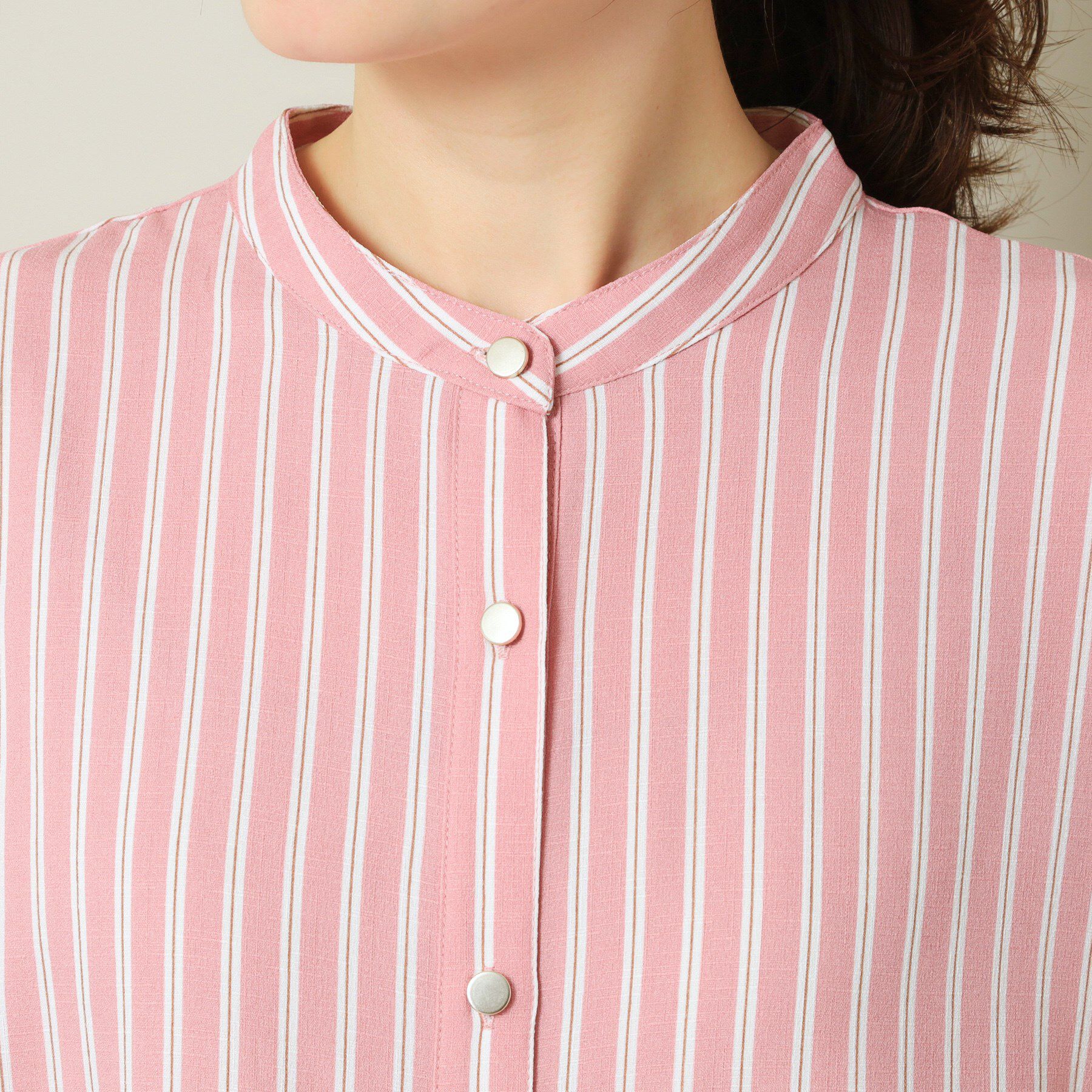 ITS&rsquo;DEMO「【UVケア／吸水速乾／洗濯機OK／冷感】麻調合繊前開きワンピース＜ラク服シリーズ＞」|ワンピース|