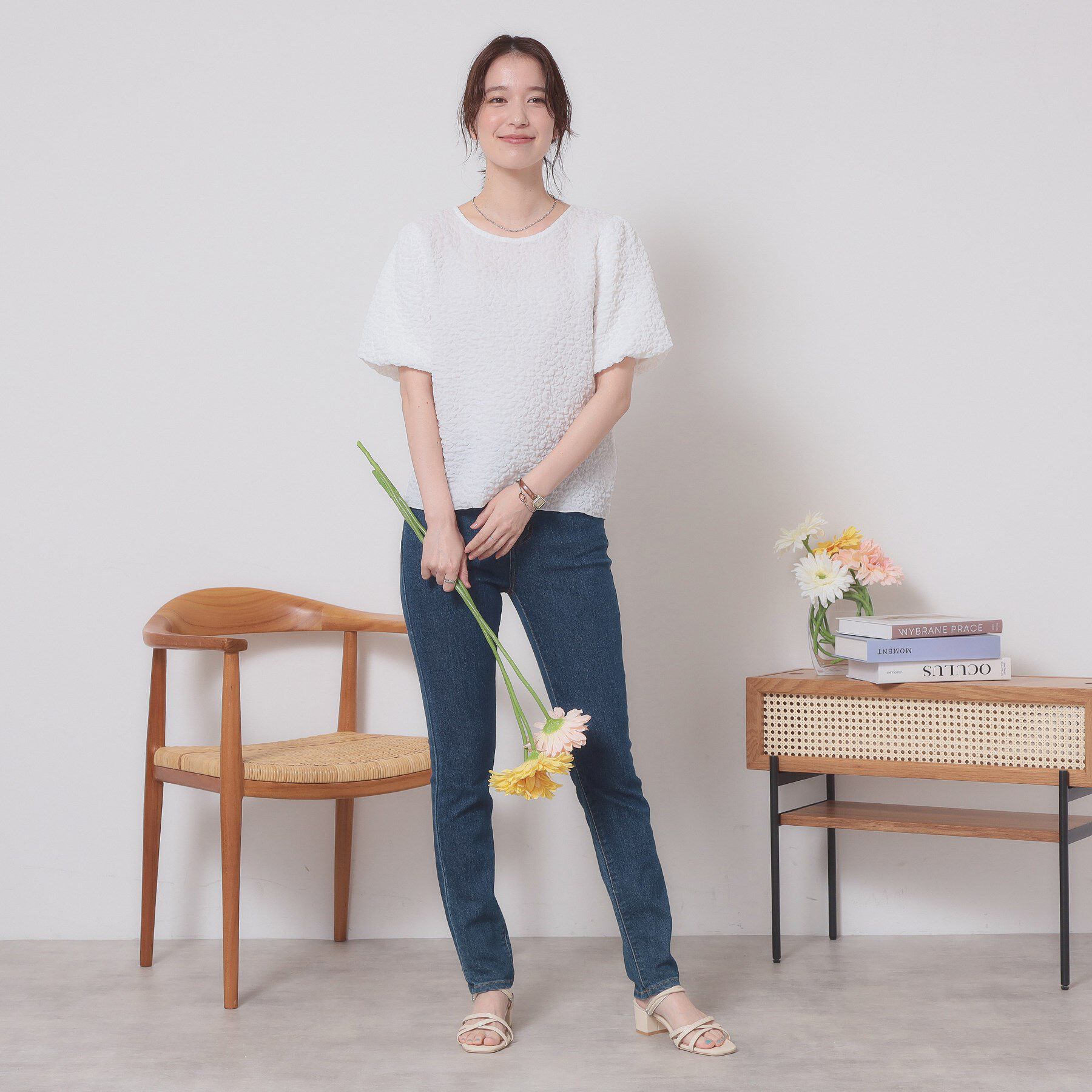 ITS&rsquo;DEMO「【手洗い可】ふくれジャカードプルオーバー」|Tシャツ・カットソー|