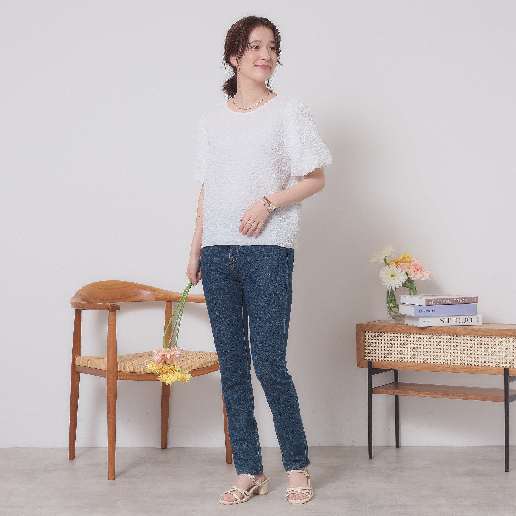 ITS&rsquo;DEMO「【手洗い可】ふくれジャカードプルオーバー」|Tシャツ・カットソー|