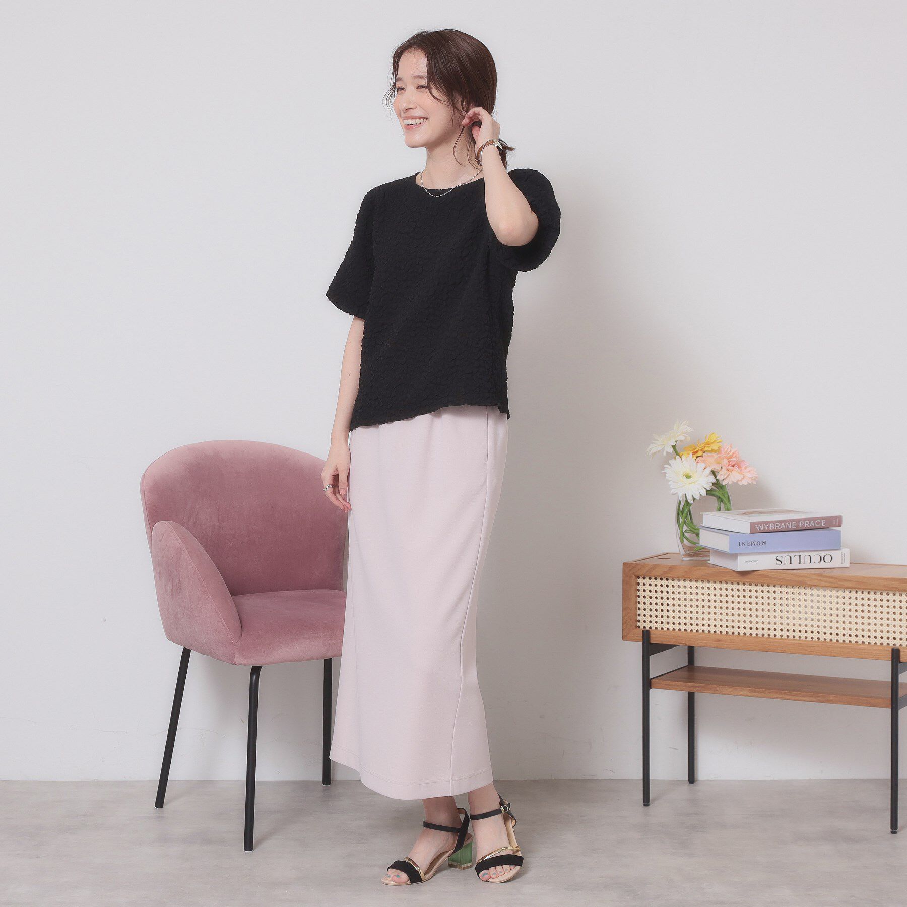 ITS&rsquo;DEMO「【手洗い可】ふくれジャカードプルオーバー」|Tシャツ・カットソー|