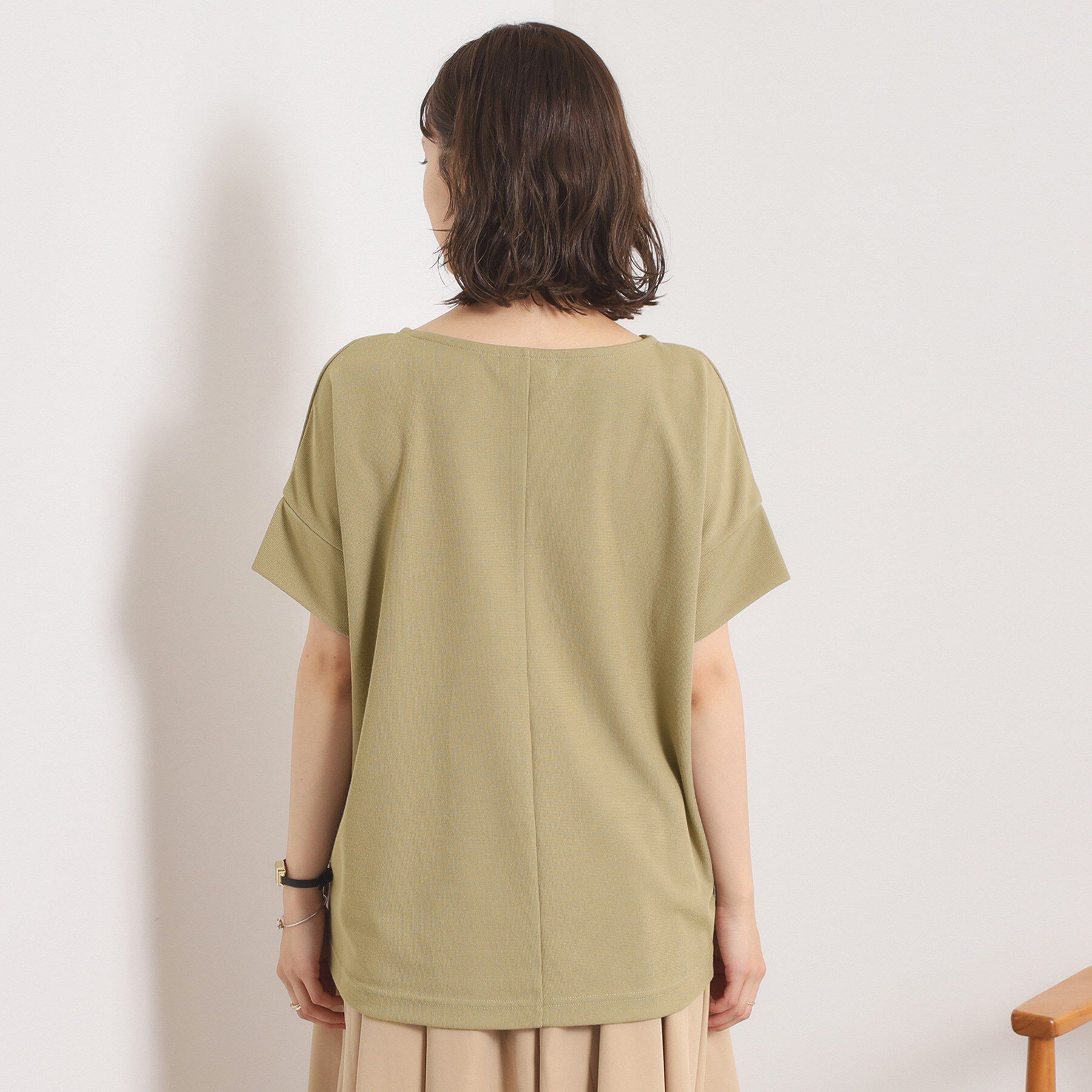 ITS&rsquo;DEMO「【接触冷感／吸水速乾／洗濯機OK】サカリバ袖タックプルオーバー」|Tシャツ・カットソー|