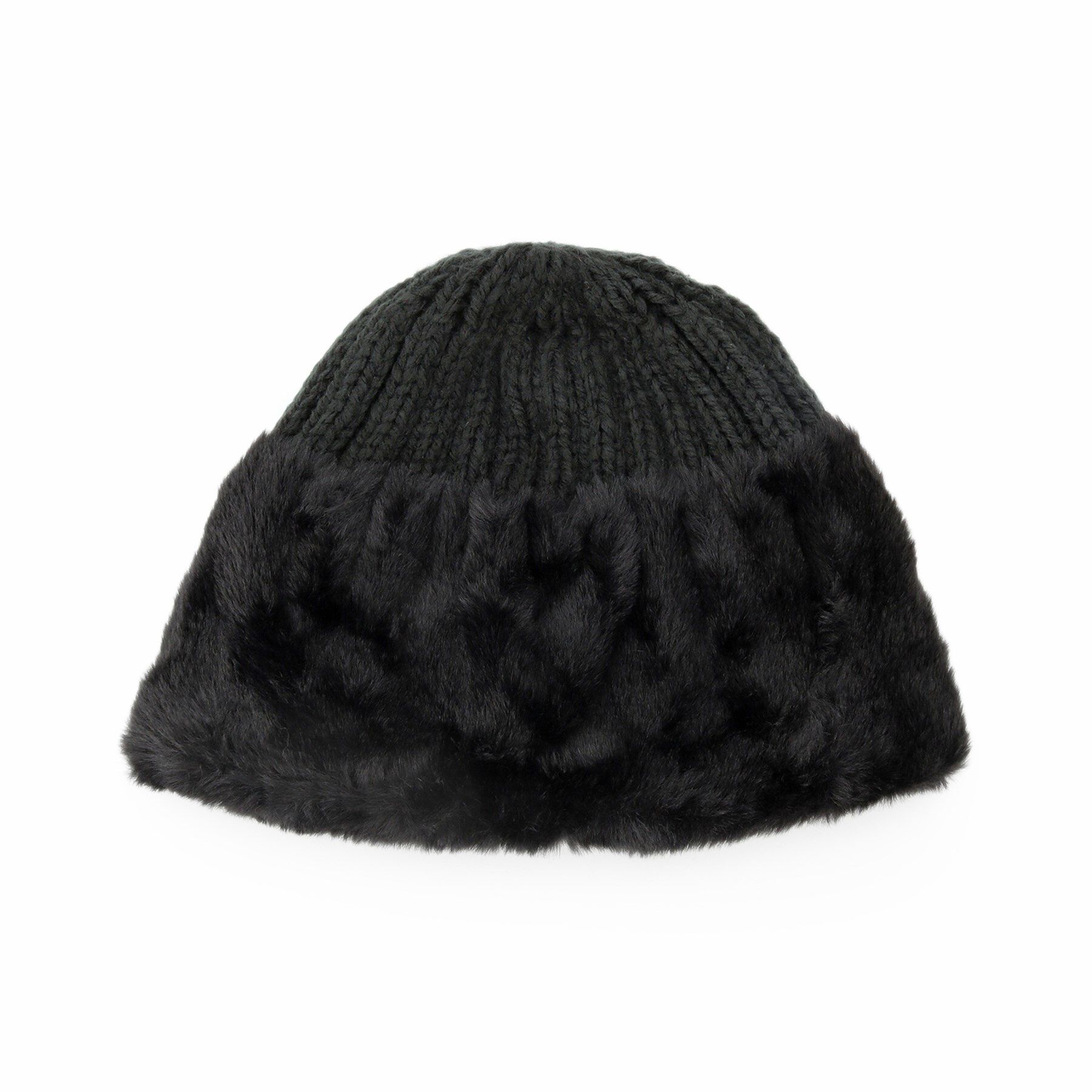 ITS&rsquo;DEMO「ファートーク風ニットワッチ」|ニット帽|ブラック(019)