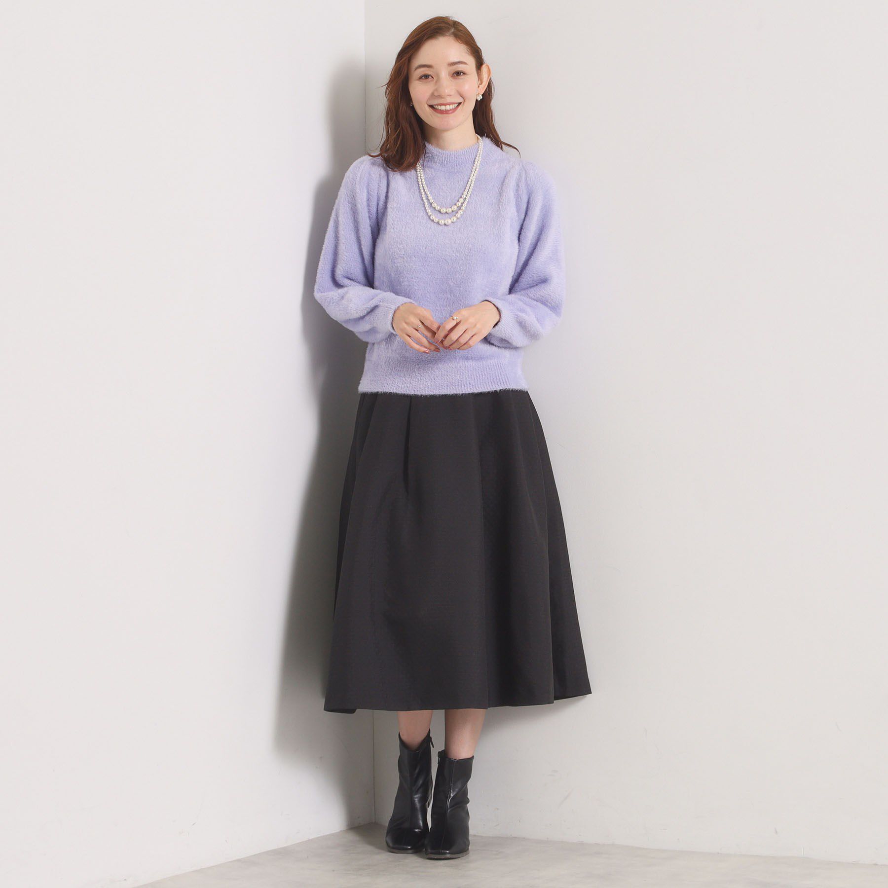 ITS&rsquo;DEMO「【手洗い可】フェザーヤーンパフスリーブニット」|ニット・セーター|