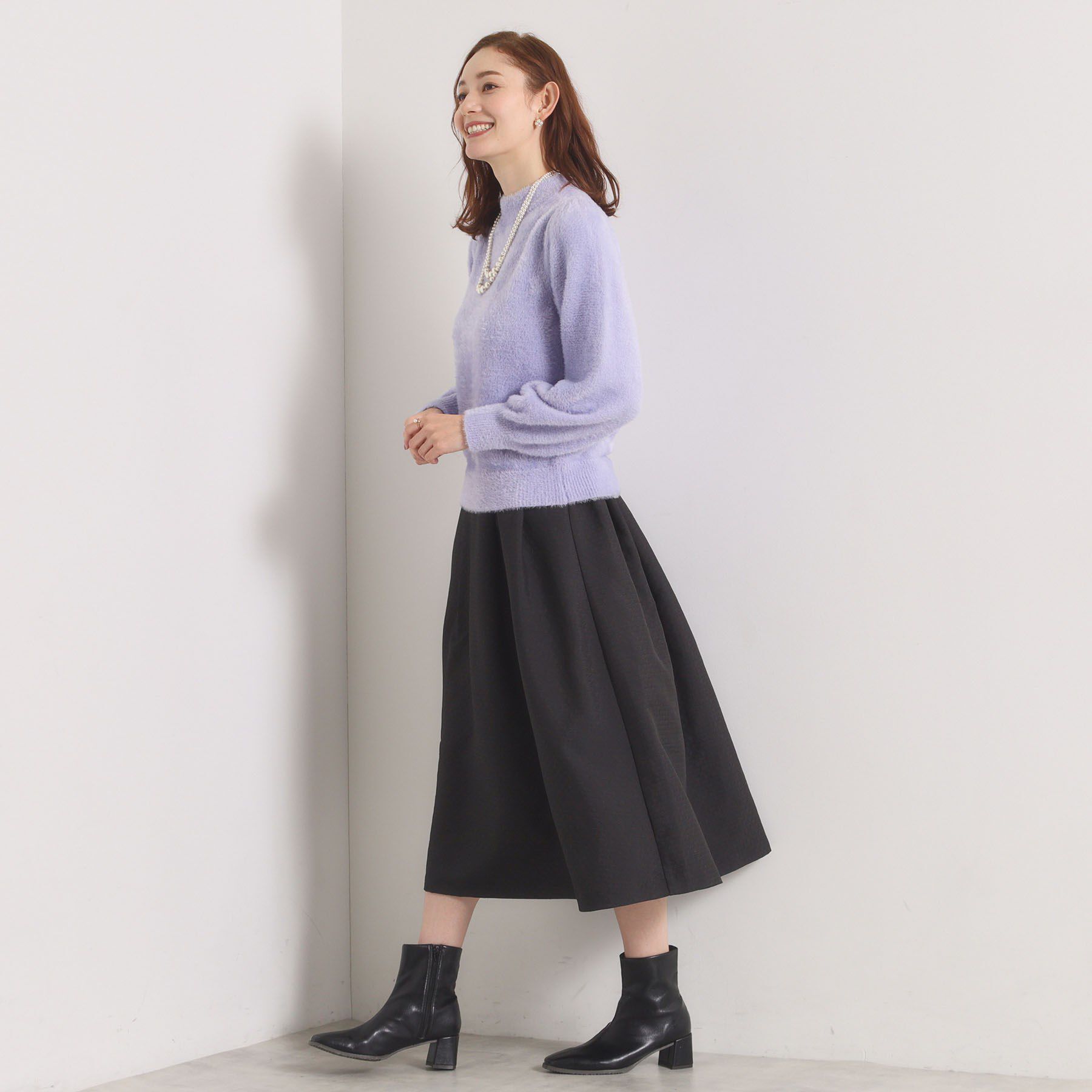 ITS&rsquo;DEMO「【手洗い可】フェザーヤーンパフスリーブニット」|ニット・セーター|