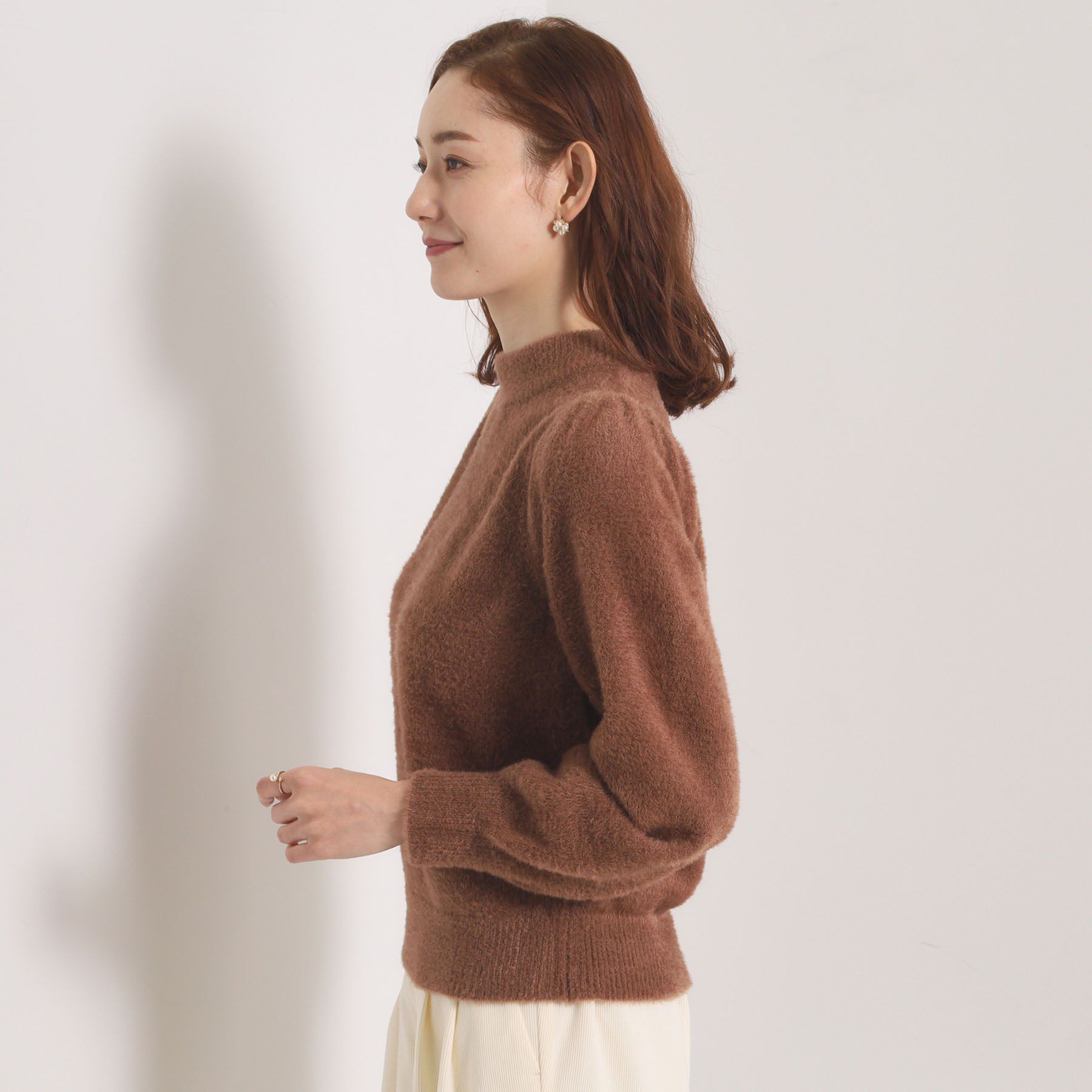 ITS&rsquo;DEMO「【手洗い可】フェザーヤーンパフスリーブニット」|ニット・セーター|