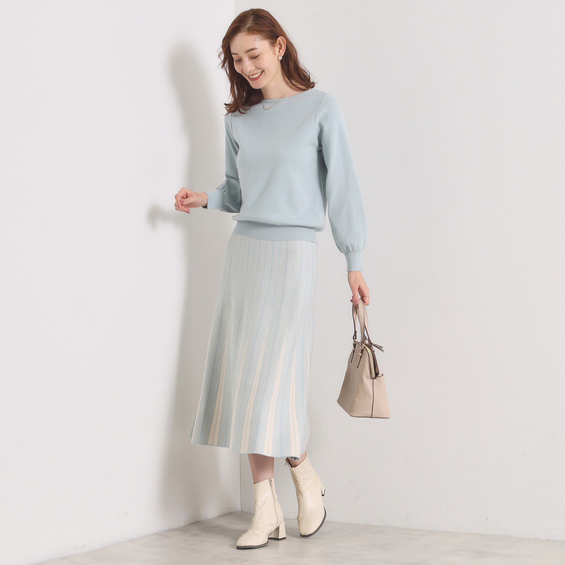 ITS&rsquo;DEMO「【手洗い可】フレアスカートニットセットアップ」|スーツ|