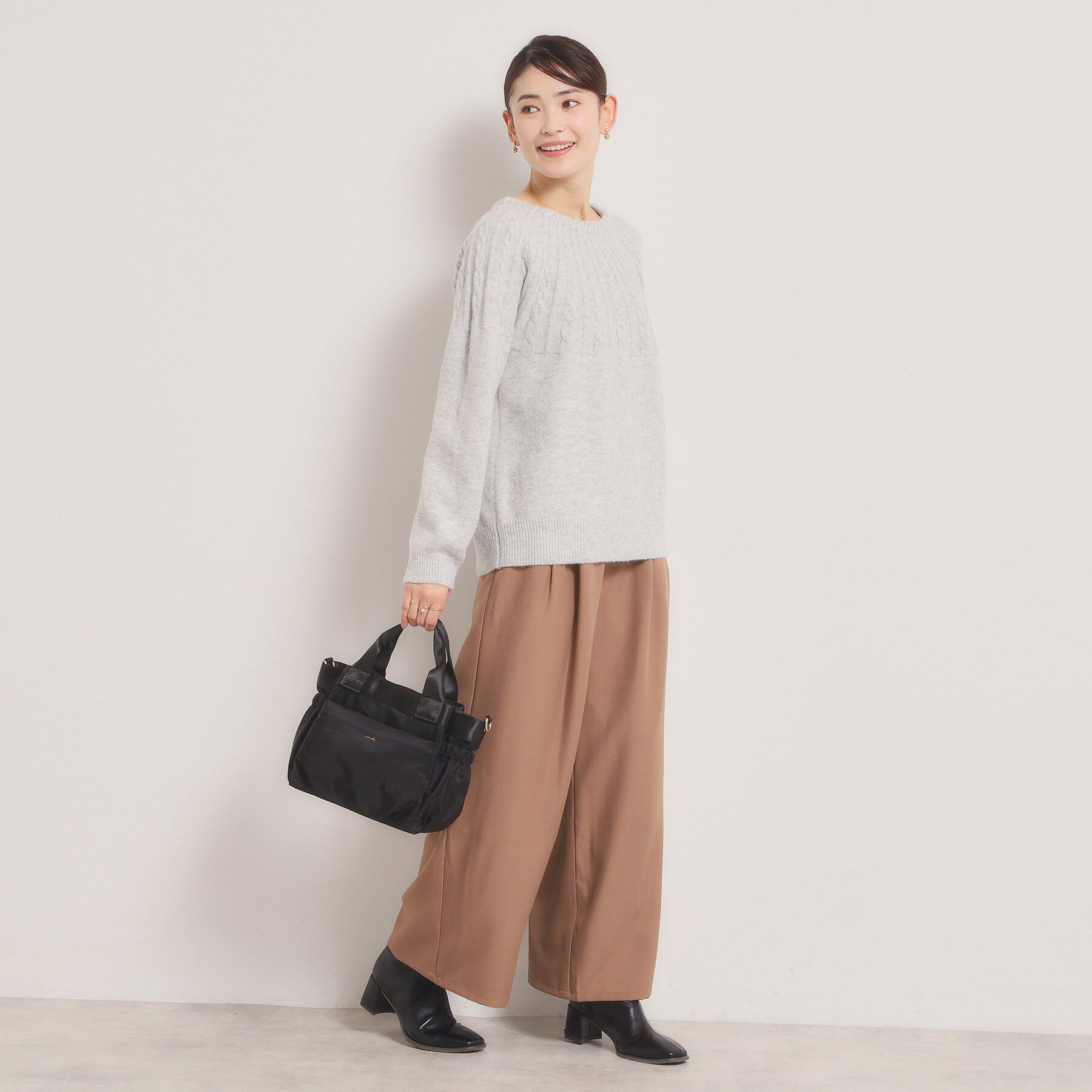 ITS&rsquo;DEMO「【収納アドバイザー監修】バルーン2WAYトート」|ハンドバッグ|