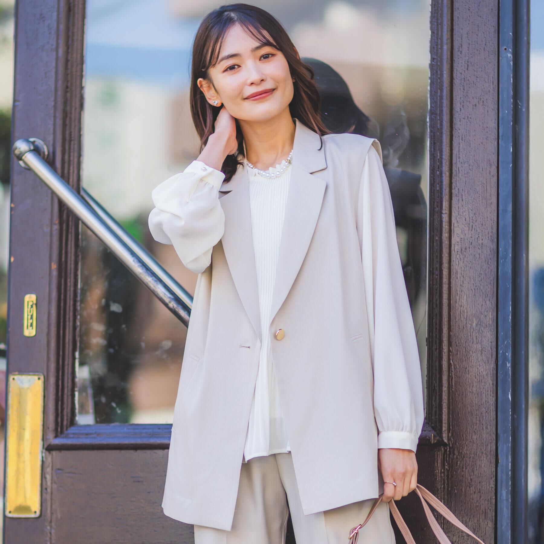 ITS&rsquo;DEMO「【入卒／洗濯機OK／イージーケア】ツイルストレッチジレ」|ベスト・ジレ|