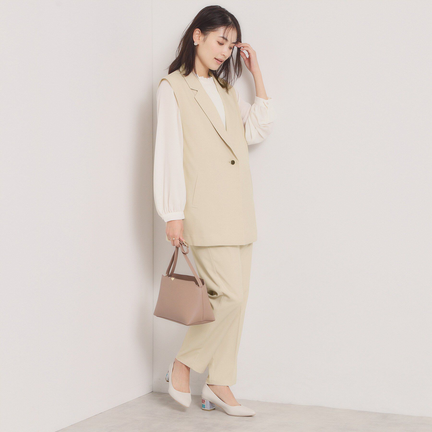 ITS&rsquo;DEMO「【入卒／洗濯機OK／イージーケア】ツイルストレッチジレ」|ベスト・ジレ|