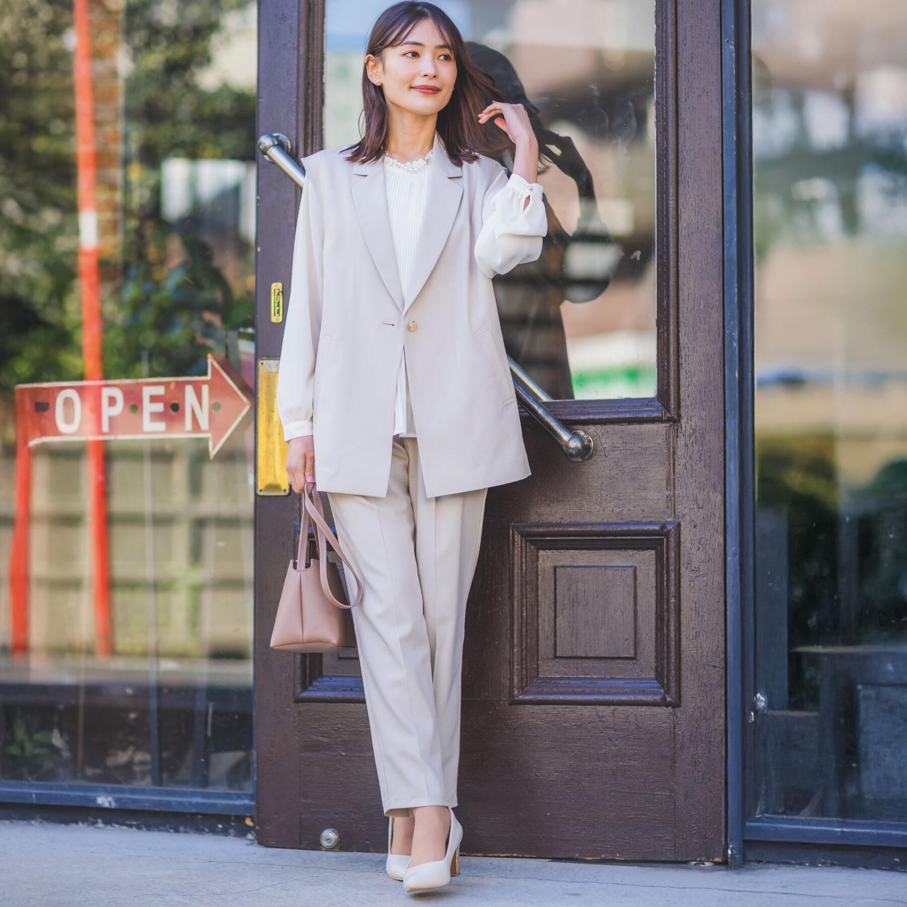 ITS&rsquo;DEMO「【入卒／洗濯機OK／イージーケア】ツイルストレッチテーパードパンツ」|その他|