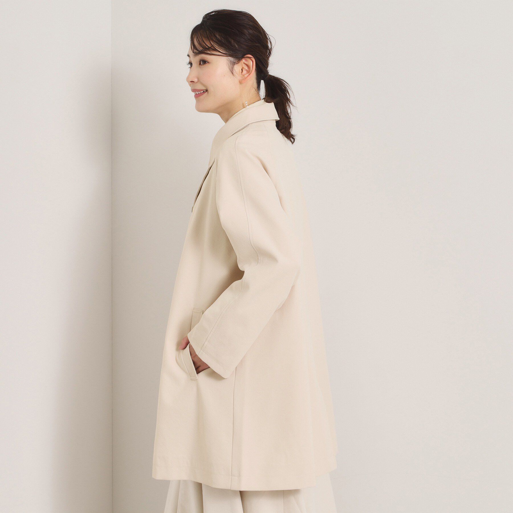 ITS&rsquo;DEMO「【撥水／花粉防止／手洗い可】ステンカラーコート」|ステンカラーコート|