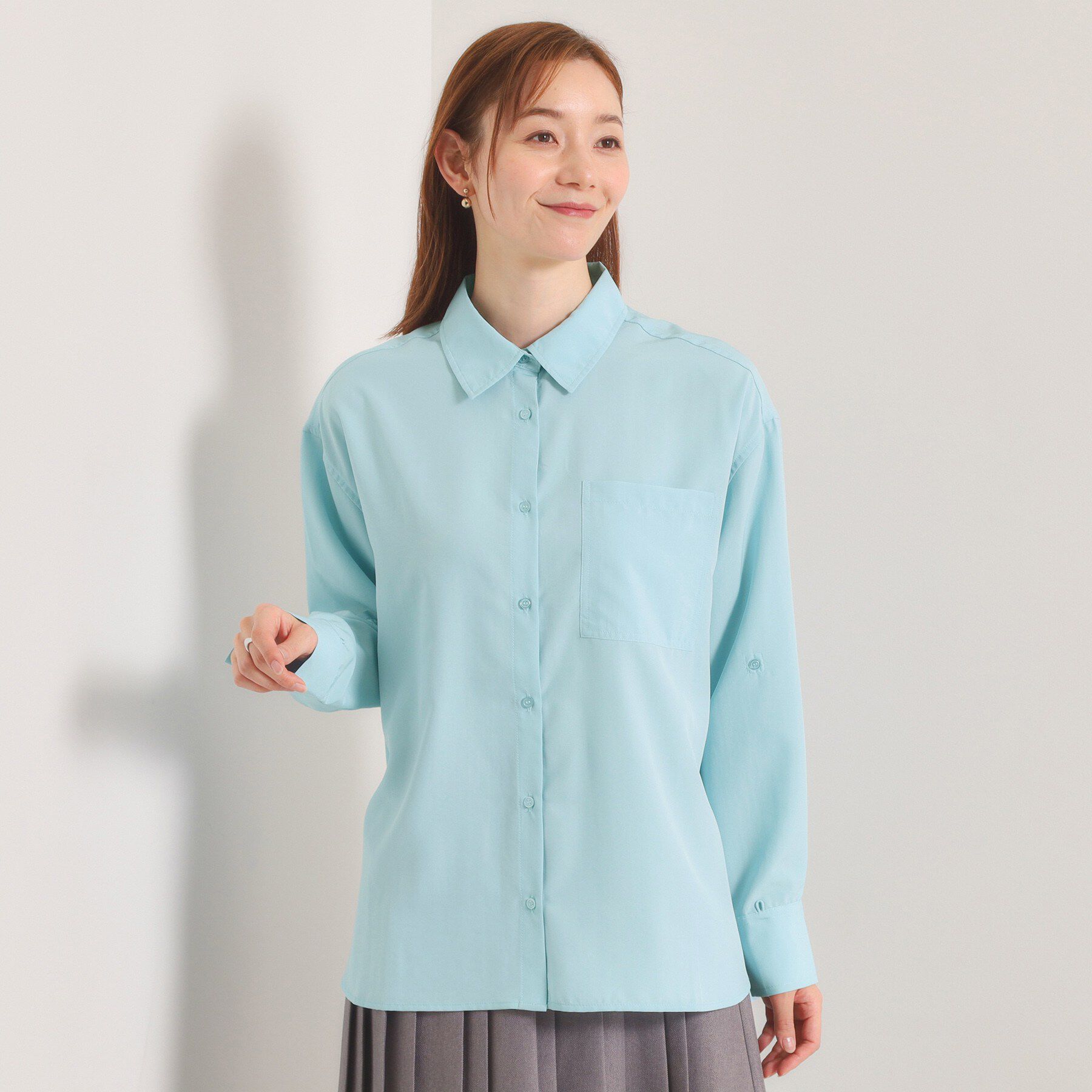 ITS&rsquo;DEMO「【接触冷感／吸水速乾／UV／洗濯機OK】袖2wayブラウス」|シャツ・ブラウス|