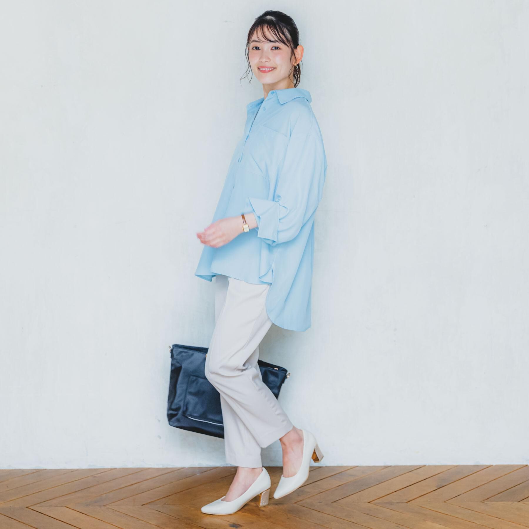 ITS&rsquo;DEMO「【接触冷感／吸水速乾／UV／洗濯機OK】袖2wayブラウス」|シャツ・ブラウス|