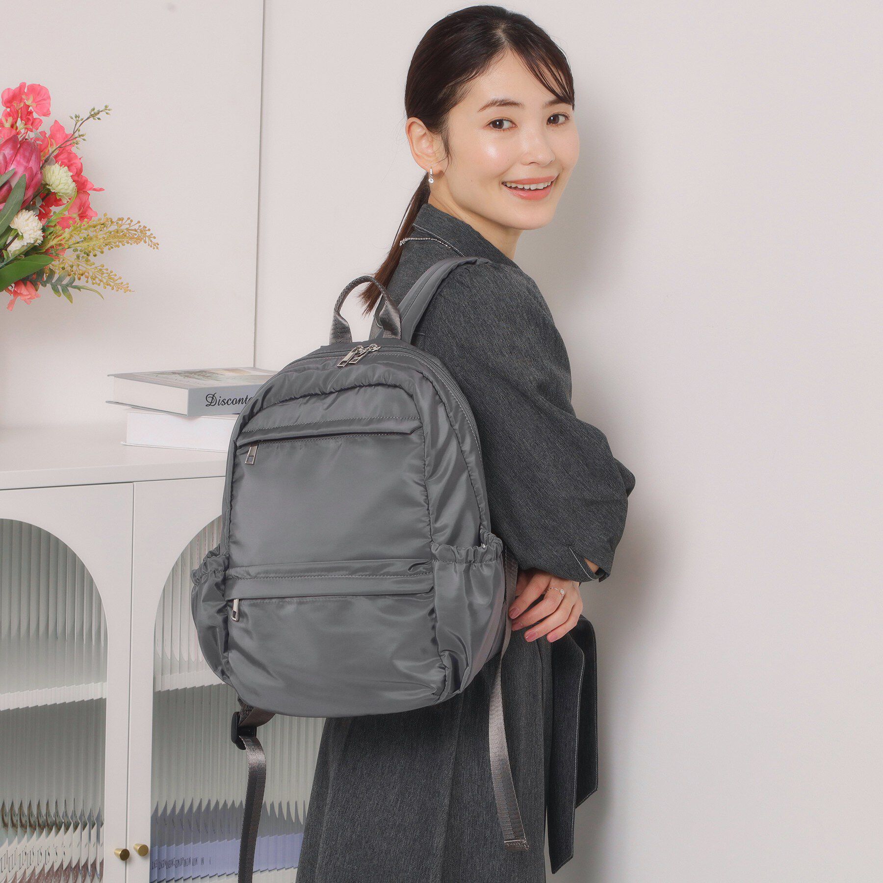 ITS&rsquo;DEMO「【6ポケット】裏地ストライプリュック」|リュック|