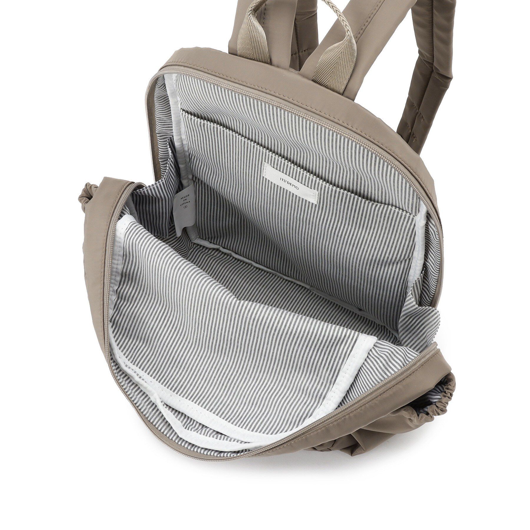 ITS&rsquo;DEMO「【6ポケット】裏地ストライプリュック」|リュック|