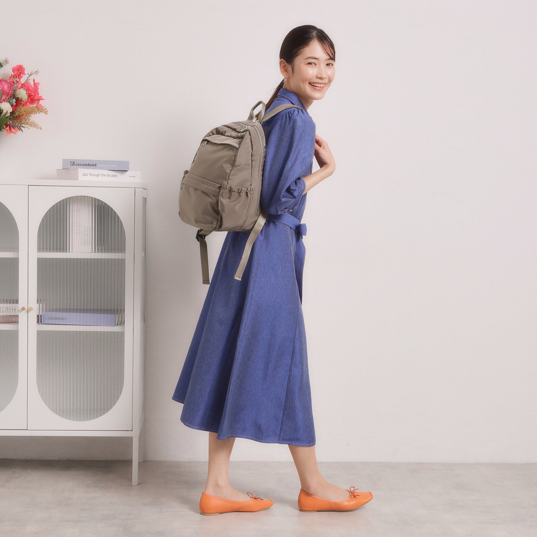 ITS&rsquo;DEMO「【6ポケット】裏地ストライプリュック」|リュック|