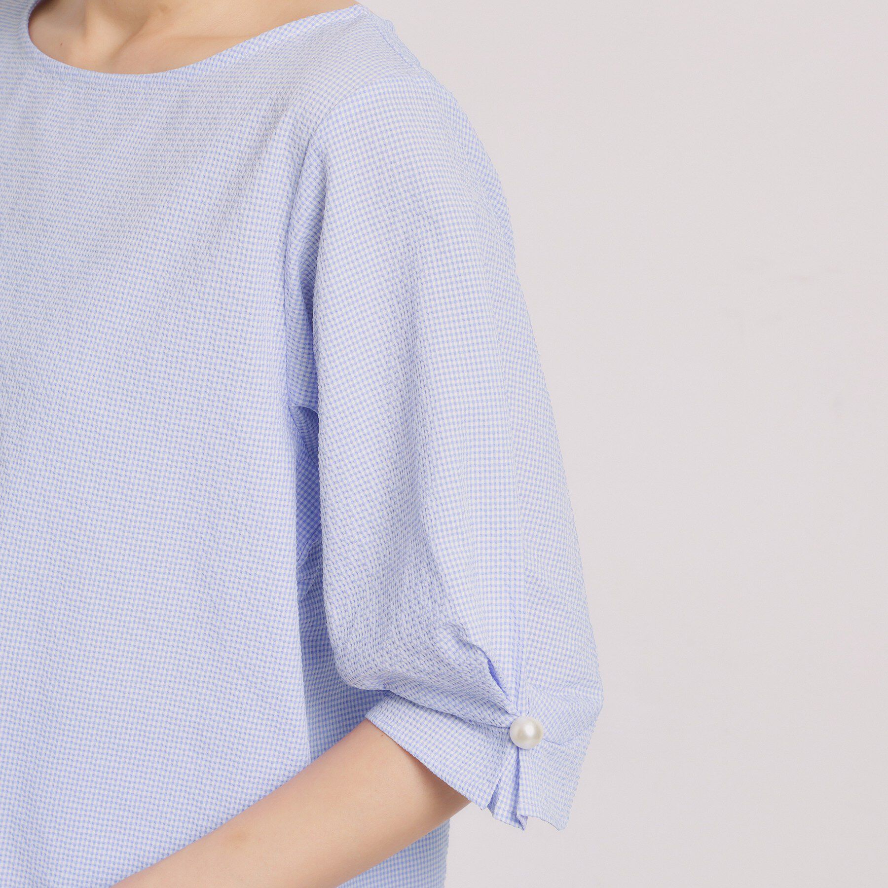 ITS&rsquo;DEMO「【手洗い可／セットアップ可】サッカーブラウス」|シャツ・ブラウス|