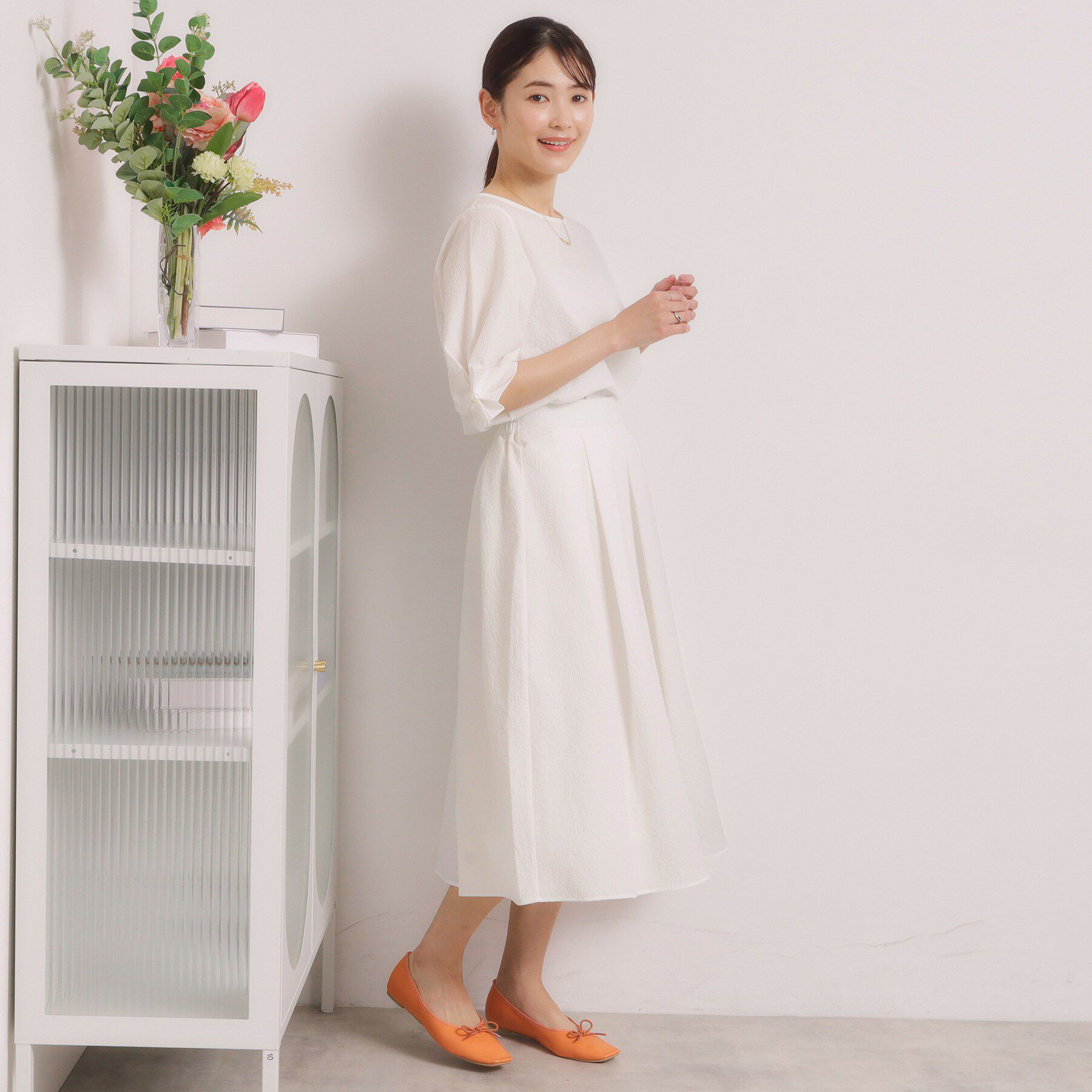 ITS&rsquo;DEMO「【手洗い可／セットアップ可】サッカーブラウス」|シャツ・ブラウス|