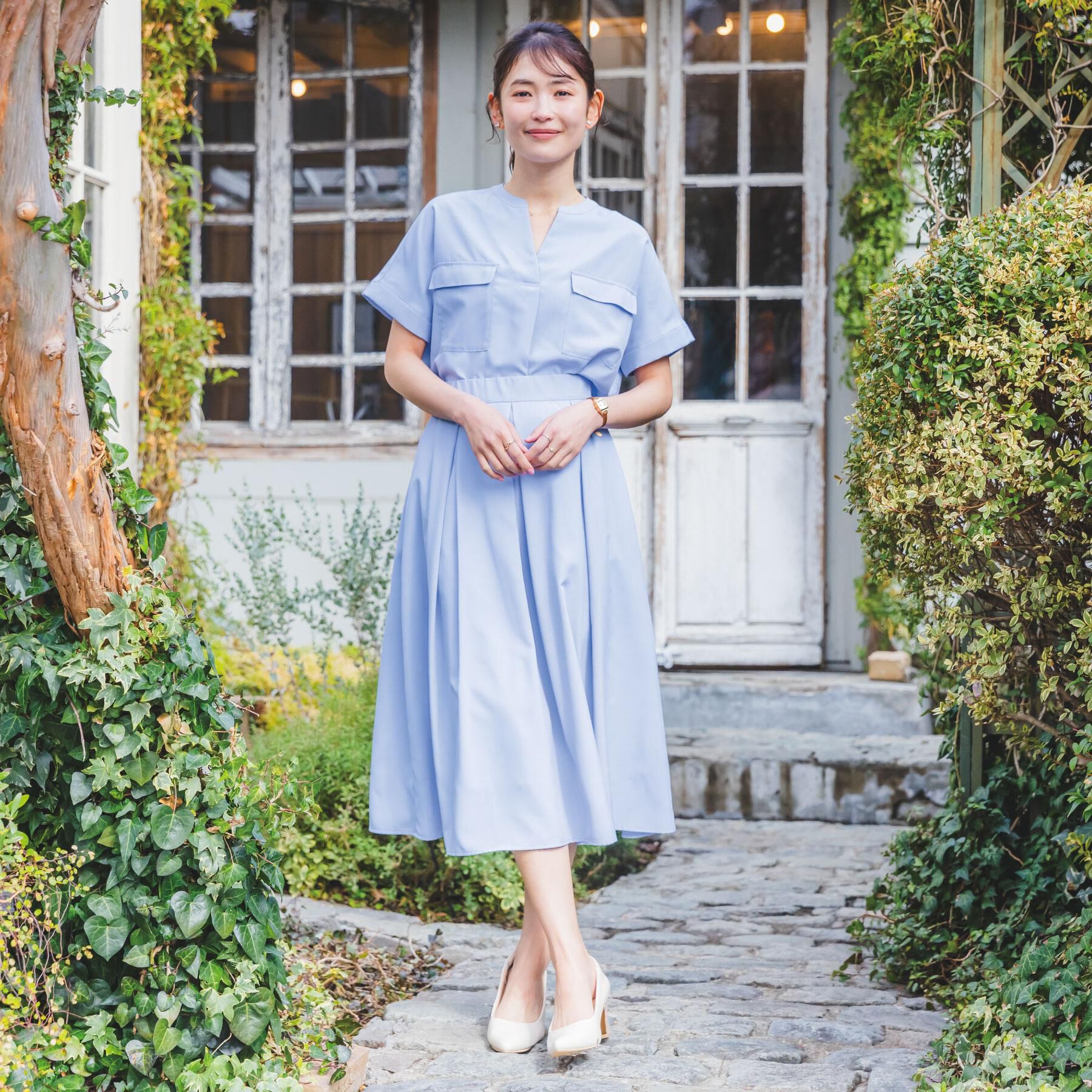 ITS&rsquo;DEMO「【UVケア／洗濯機OK／接触冷感／吸水速乾】麻調合繊ポケ付きブラウス」|シャツ・ブラウス|