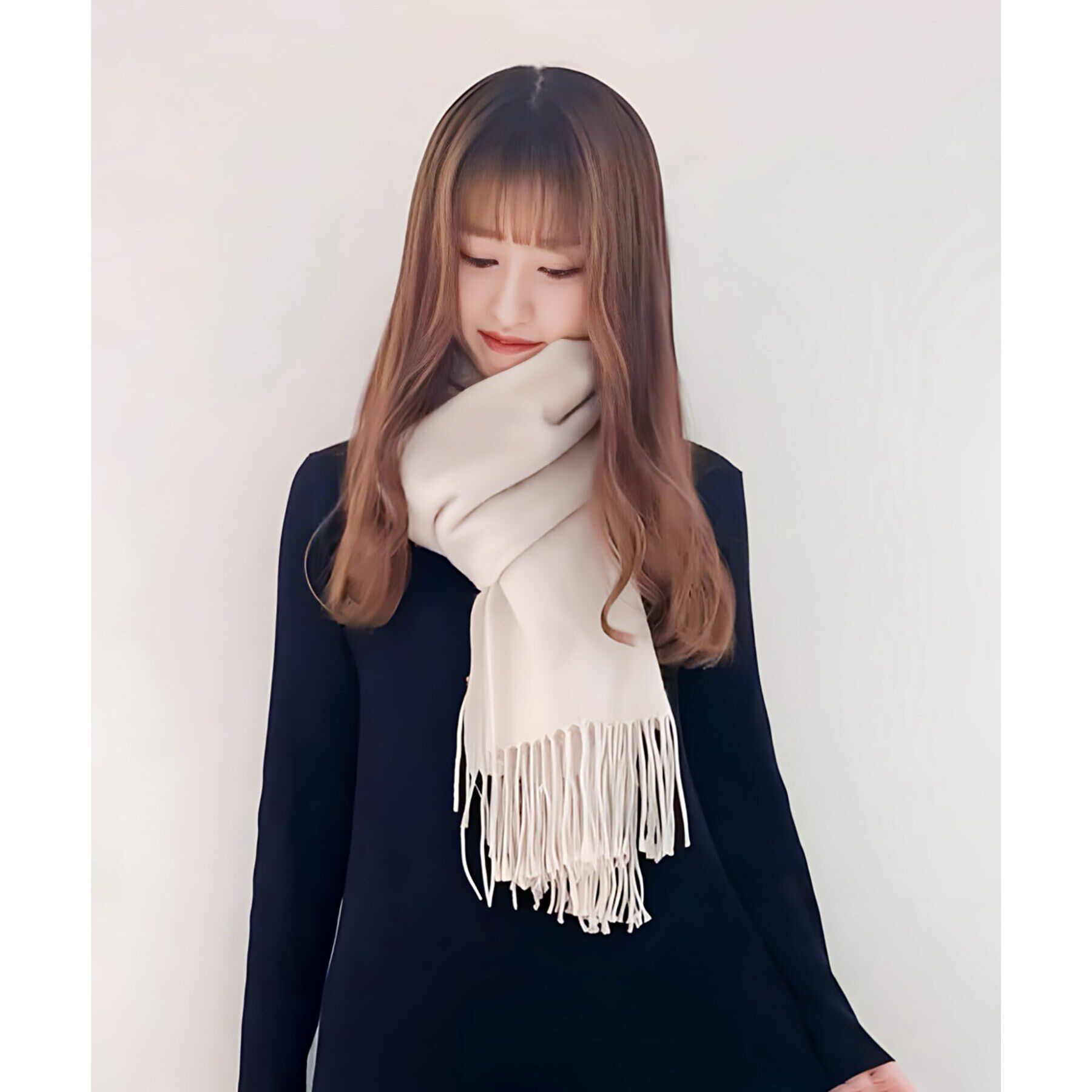 Ober Tashe「洗えるシンプルカラーストール 累計販売約5000枚【防寒／マフラー／無地／ギフト】」|ストール|