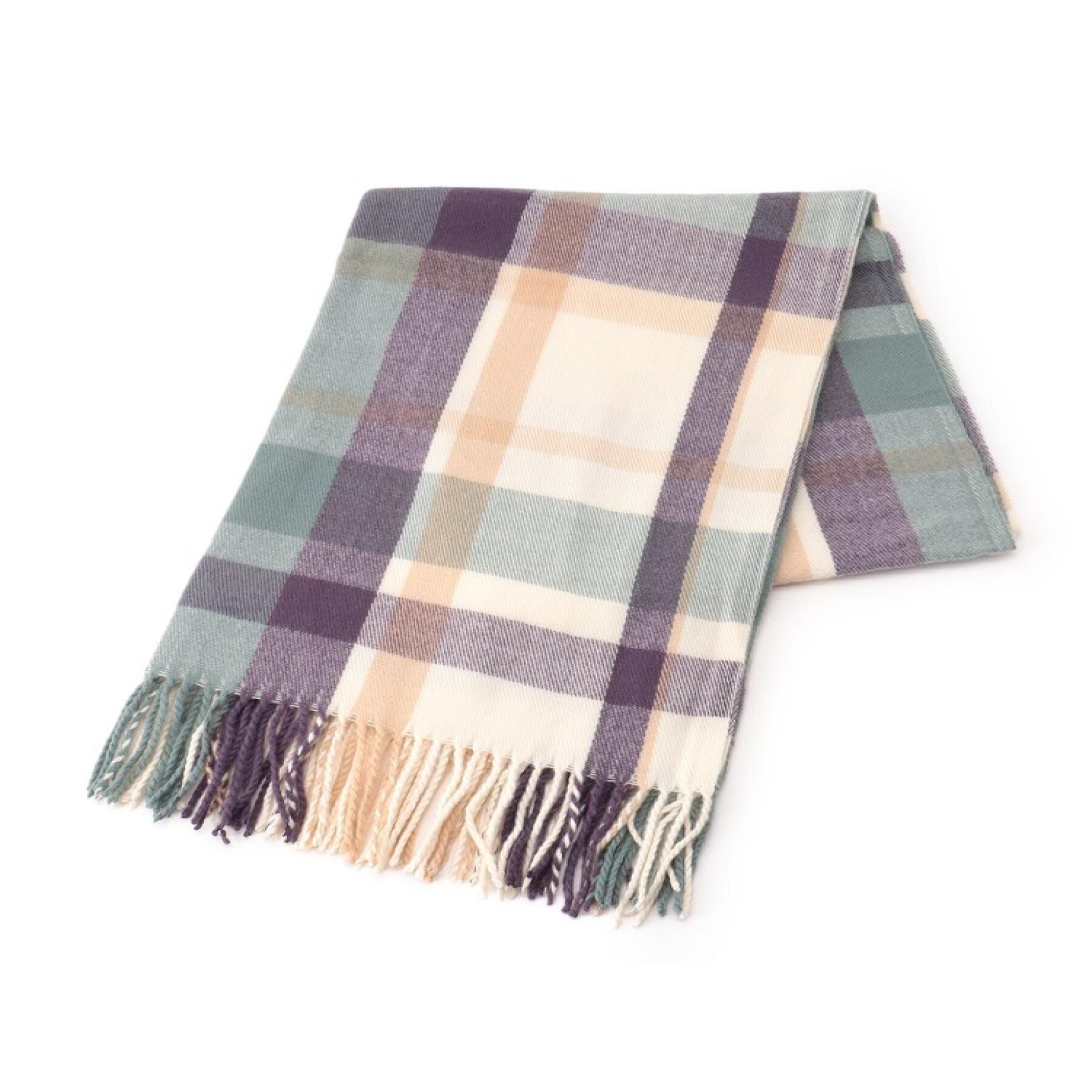Ober Tashe「【防寒】あったかチェック柄の大判ストール」|ストール|