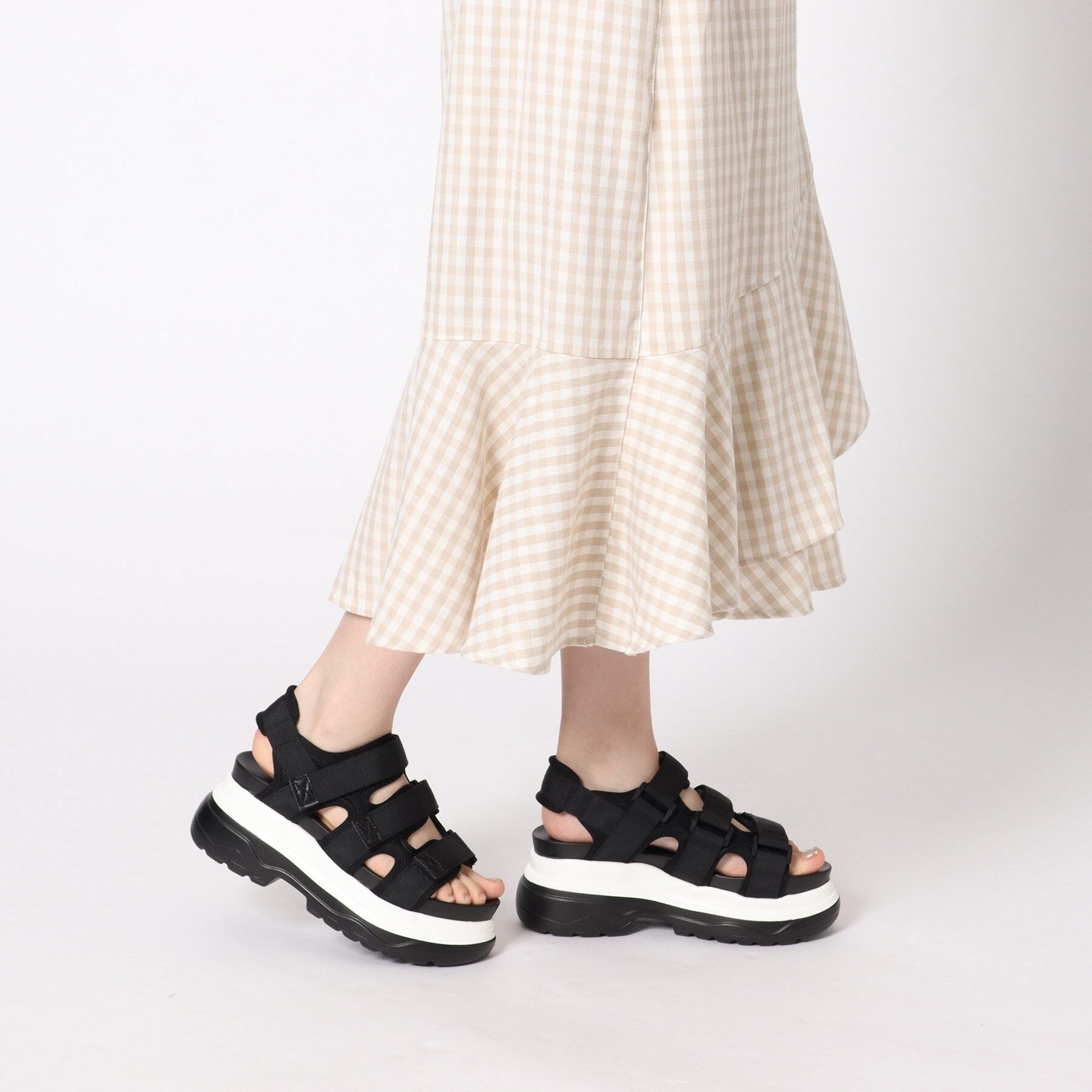 csT&P「軽量厚底2段ソール スポーツサンダル」|サンダル|