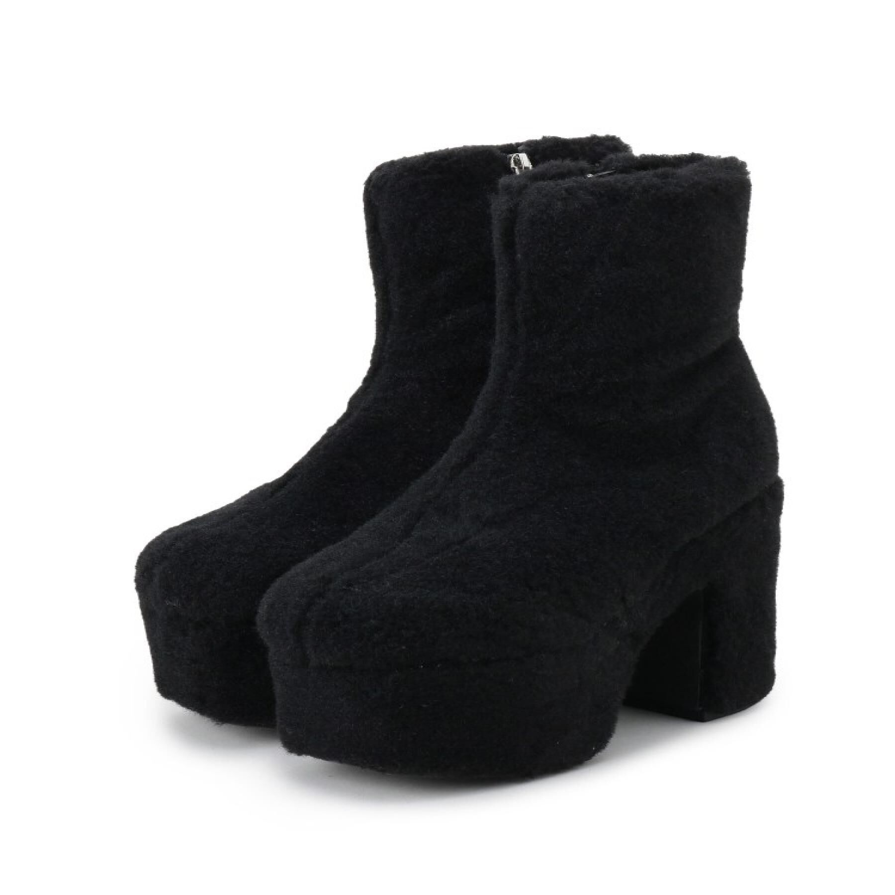 csT&P「スクウェアヒールストレッチブーツ」|ショートブーツ|