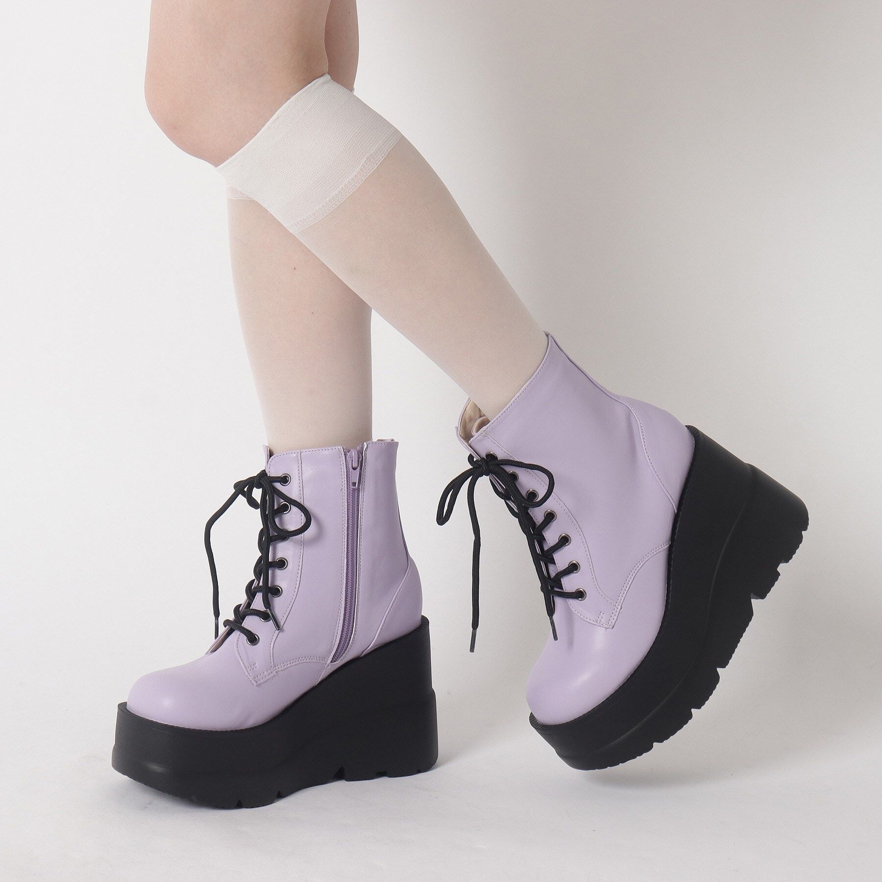 csT&P「厚底レースアップブーツ」|ショートブーツ|