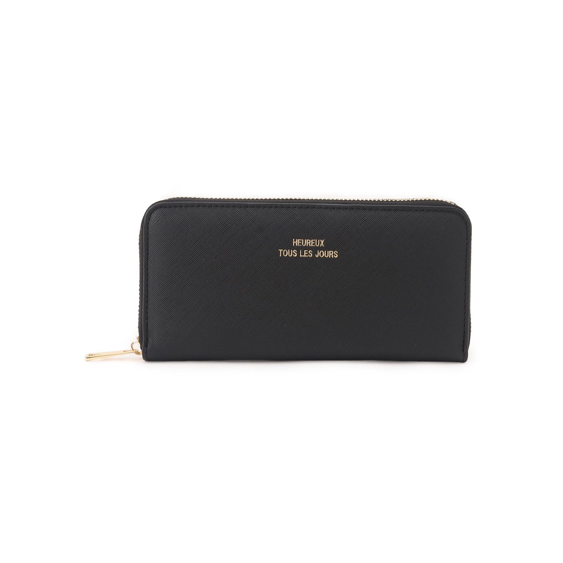 Ober Tashe「角シボロングラウンド長財布」|財布|ブラック(019)