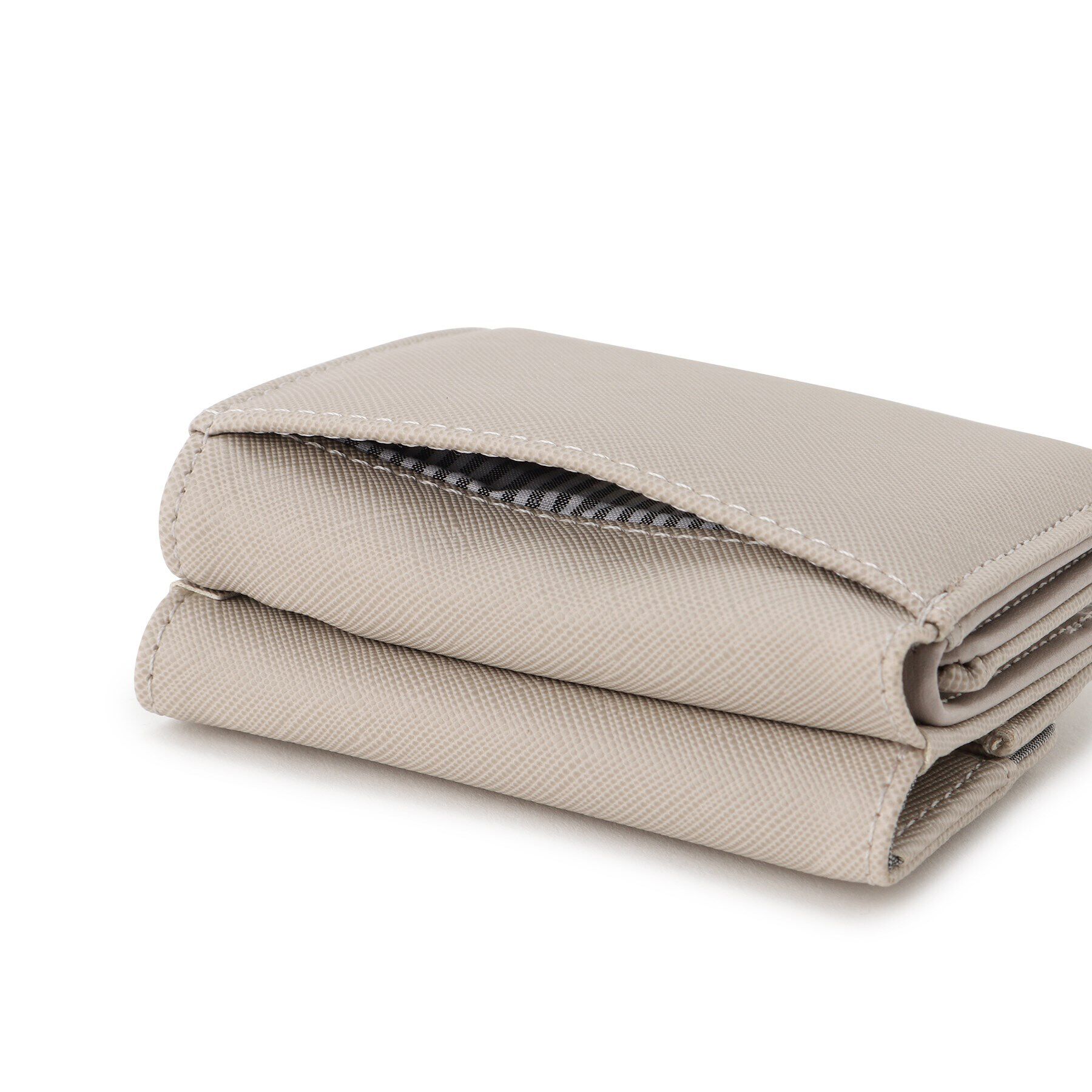 Ober Tashe「角シボ合皮コンパクトミニ財布 折財布 ミニサイズ」|財布|