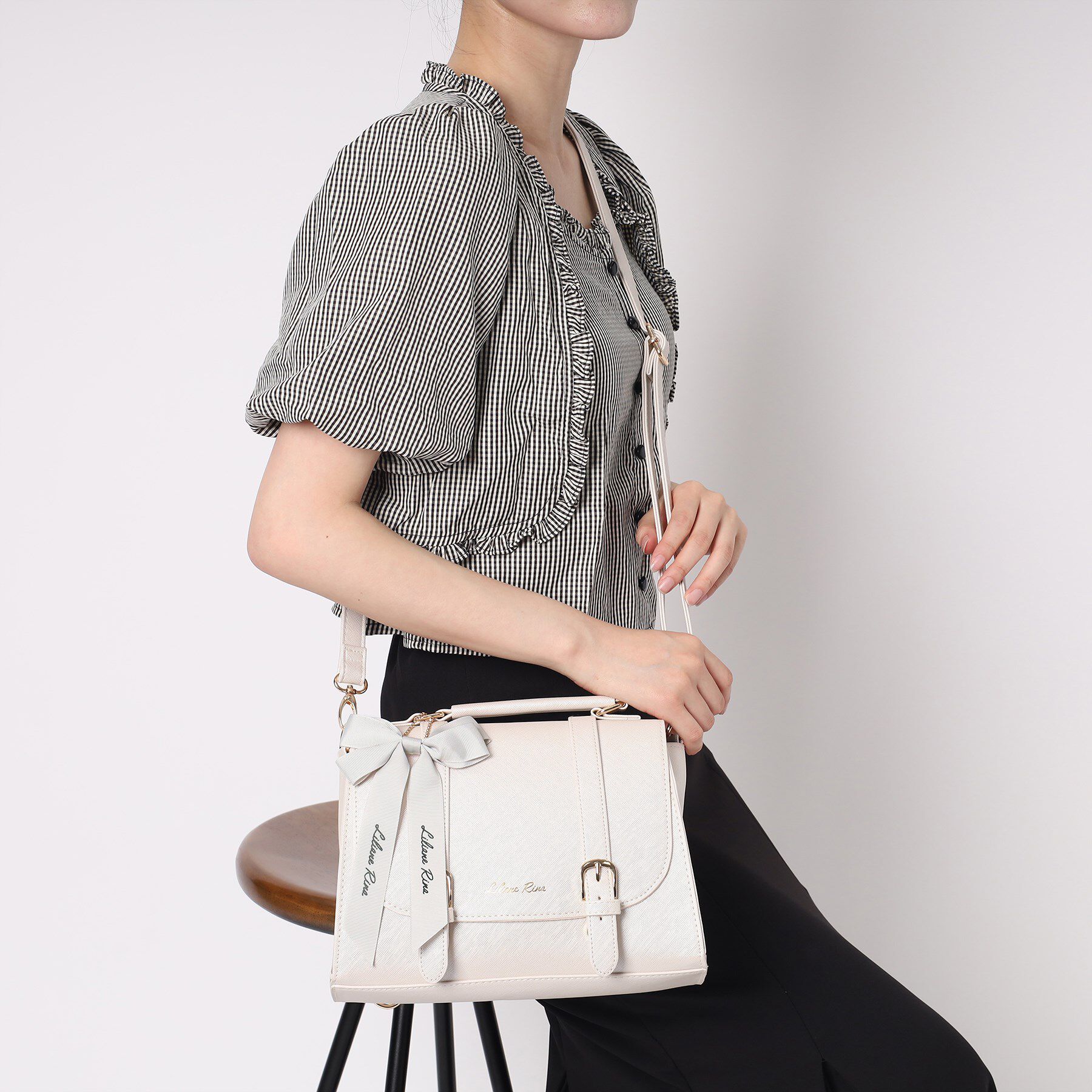 Ober Tashe「リボンチャーム付き3WAYサッチェル」|リュック|