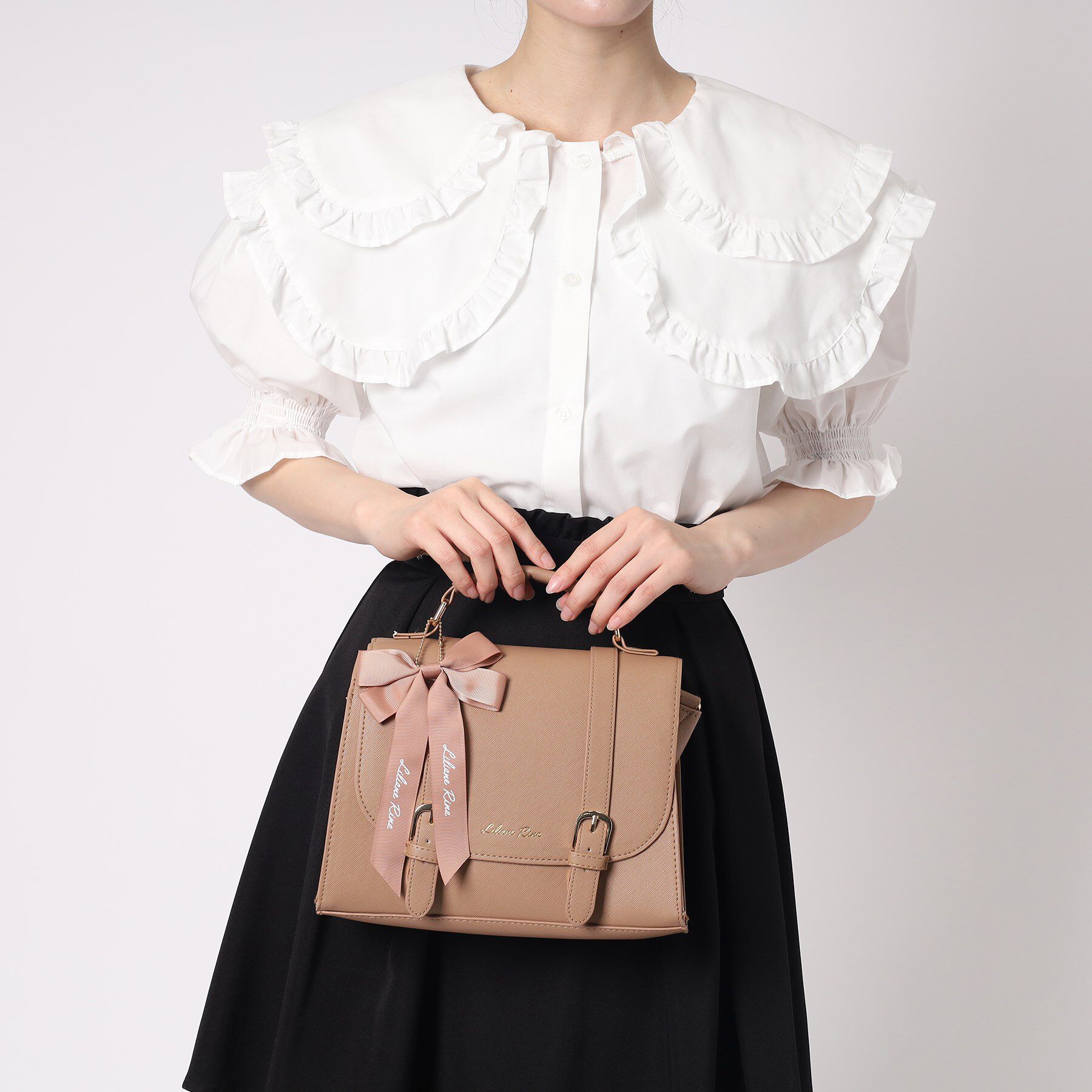 Ober Tashe「リボンチャーム付き3WAYサッチェル」|リュック|