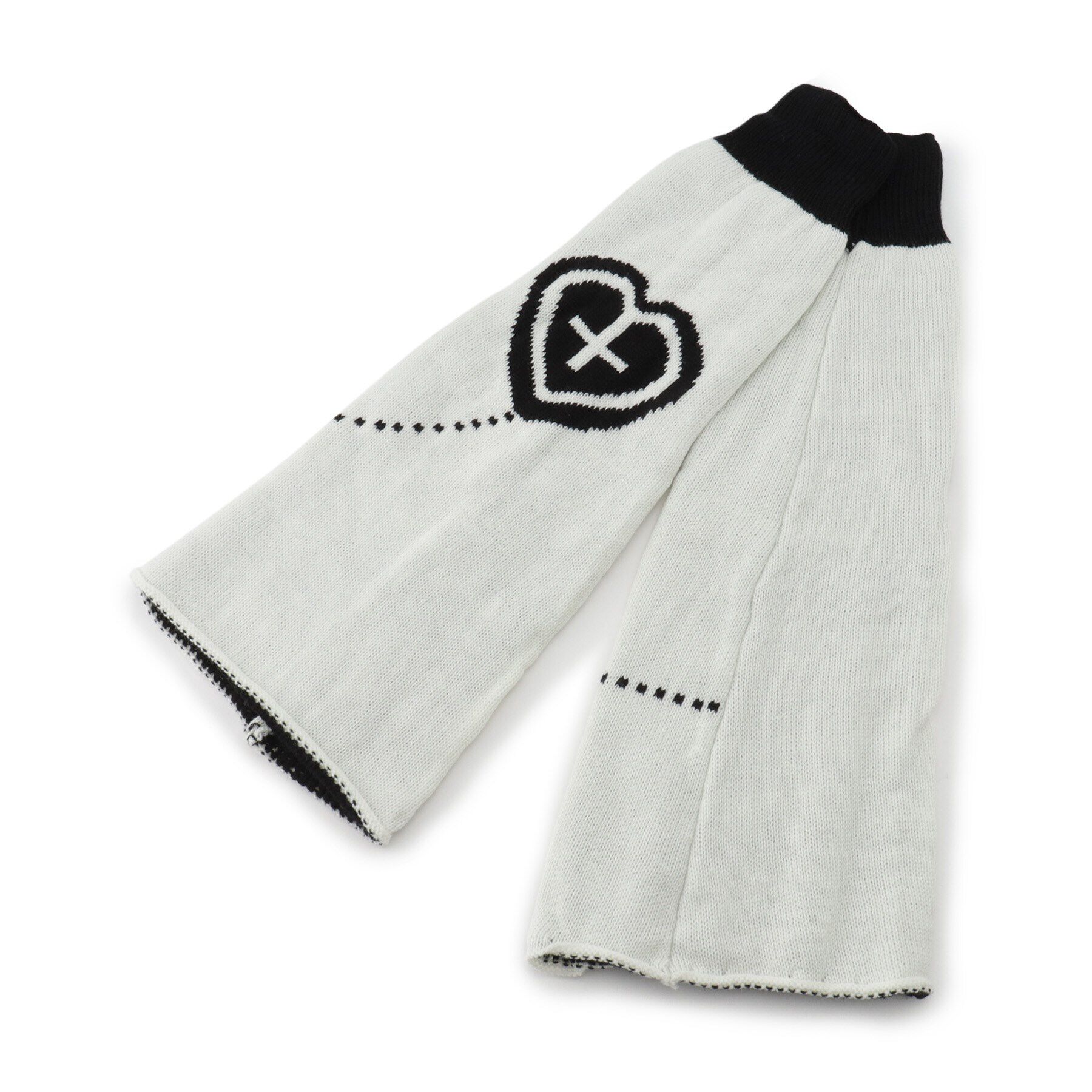 Doll Kiss「ハートクロスレッグカバー」|レッグウォーマー|ﾎﾜｲﾄ(001)