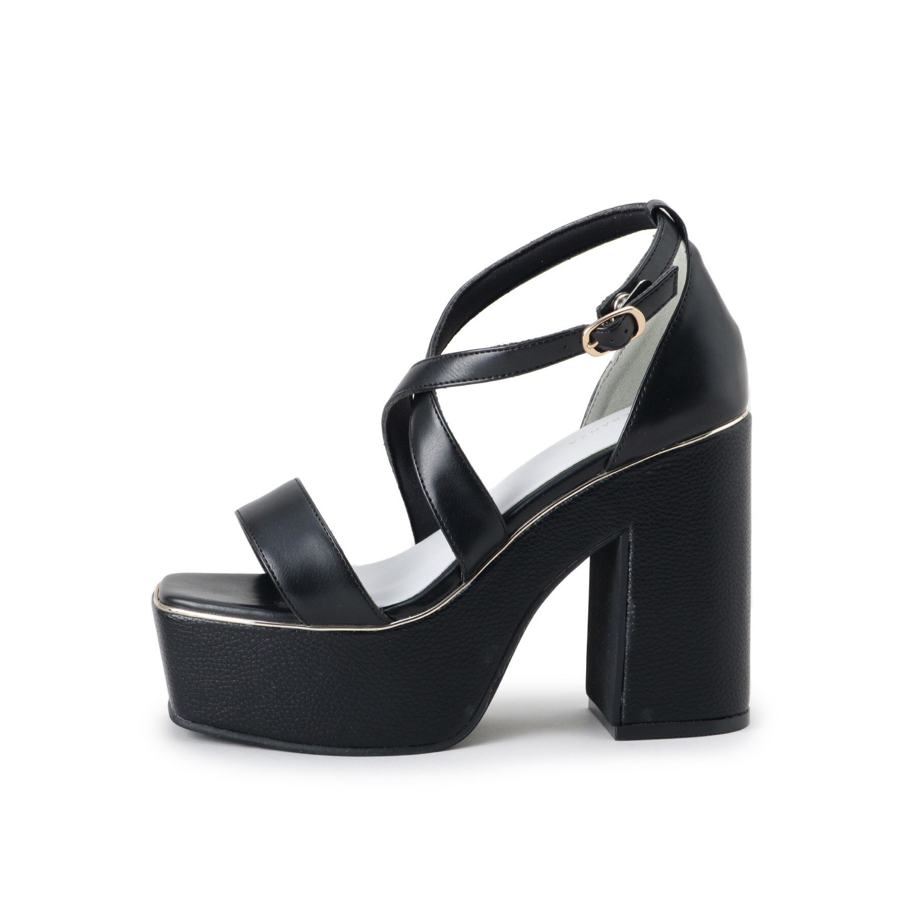 ESPERANZA「【ラク盛り／サンダル】リピーター続出／脚長美脚　クロスストラップサンダル」|サンダル|