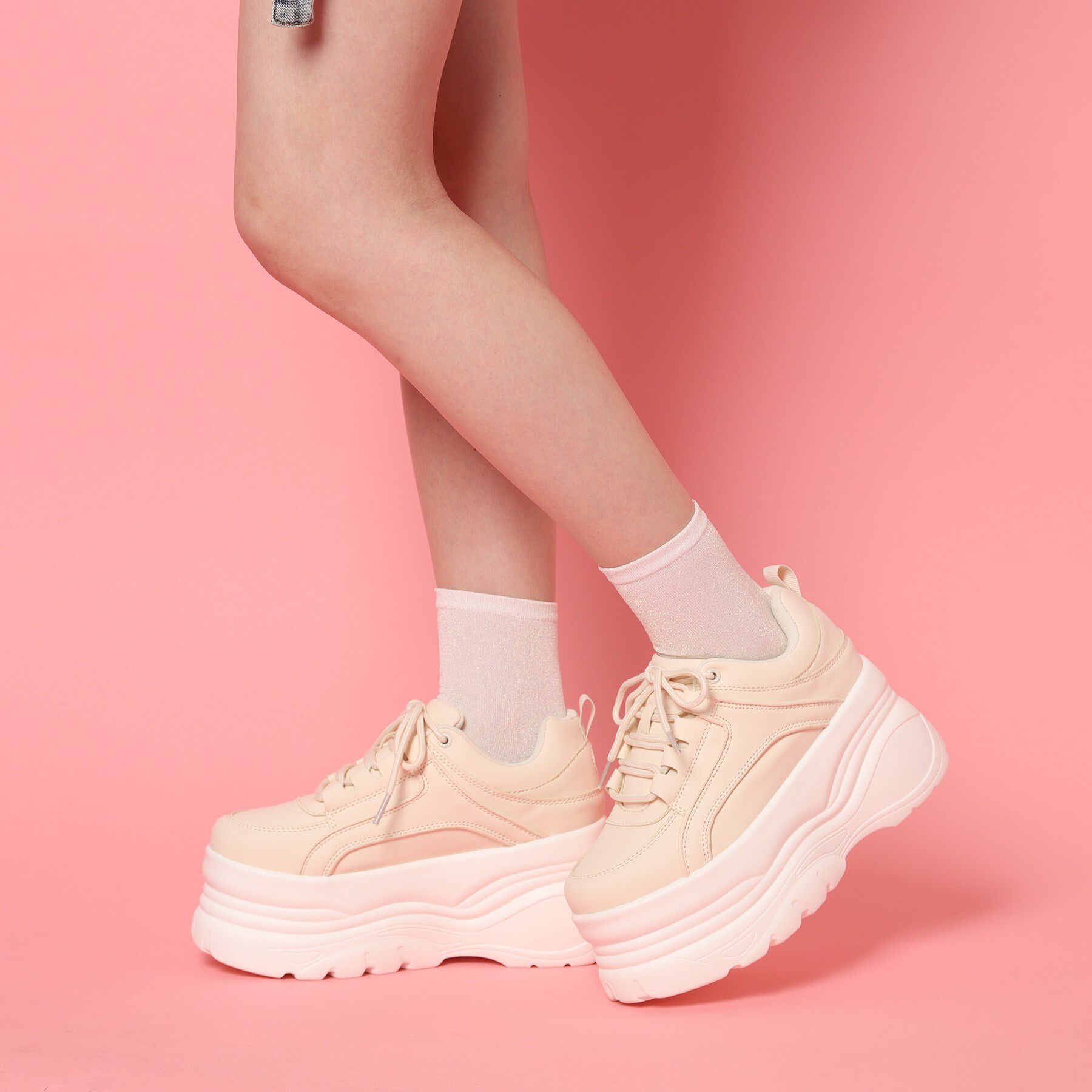 csT&P「【らくちん履き心地】軽量厚底スニーカー」|スニーカー|