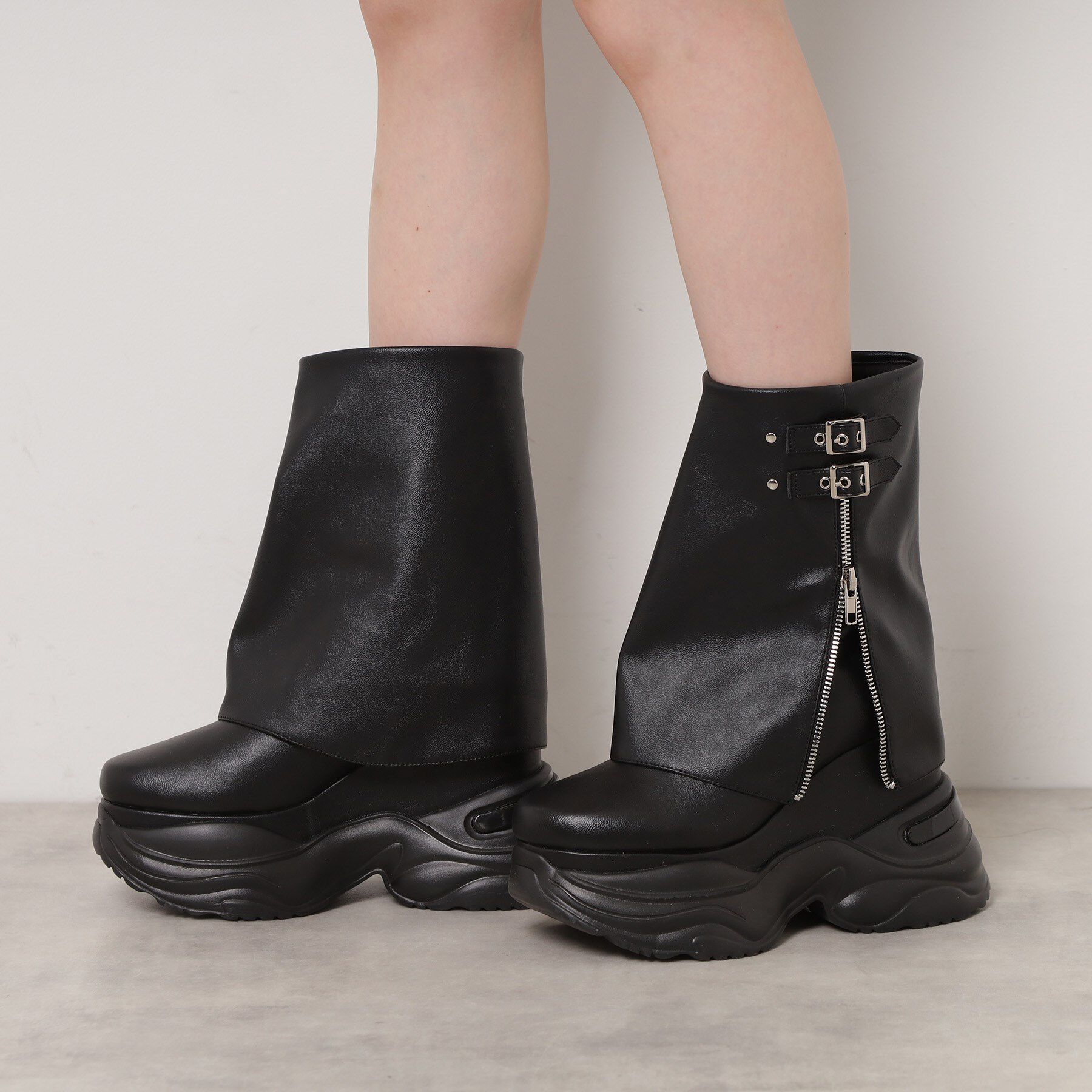 ESPERANZA「ボリュームソールカバーブーツ」|ショートブーツ|