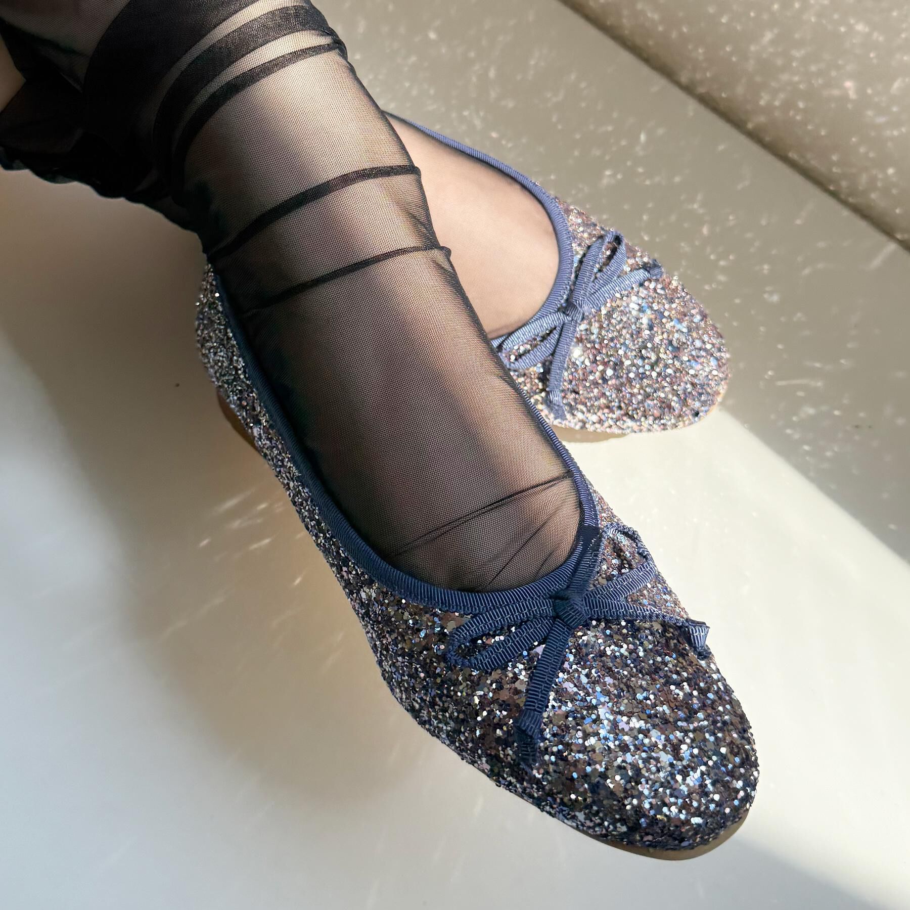 ESPERANZA「【EC限定カラーあり】グリッターバレエシューズ」|パンプス|
