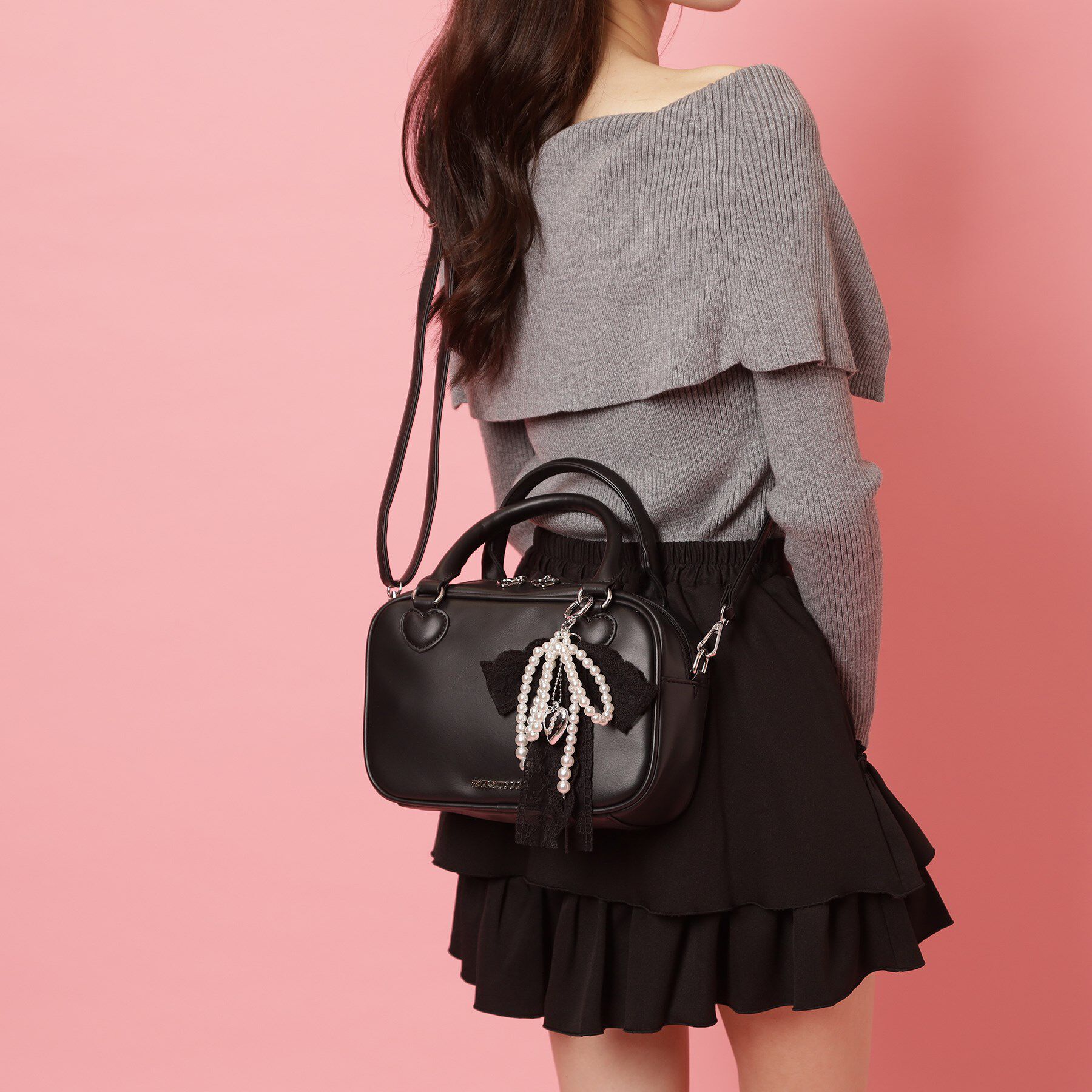 Ober Tashe「2WAYチャームボストンバッグ」|ボストンバッグ|